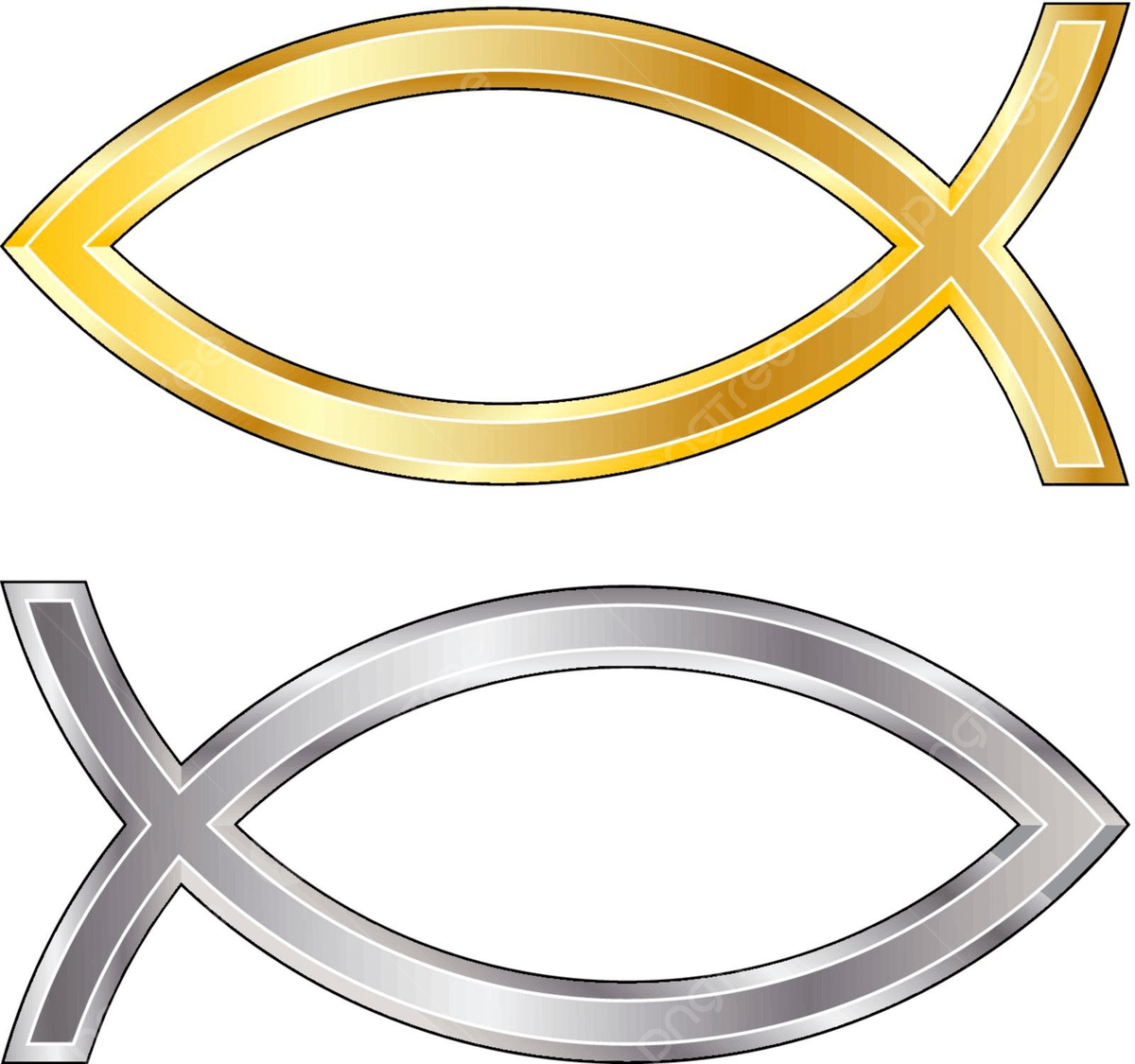 1200x1125 Christian Jesus Fish Gold And Silver Protestant Metal Christ Vector, Protestant, Metal, Christ Illustration Background And Wallpaper For Free Download