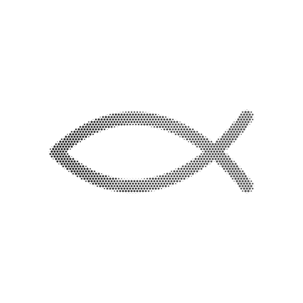1200x1200 Jesus Fish Icon In Halftone Dots Isolated On White Vector, Spirituality, Silhouette, Gospel Illustration Background And Wallpaper For Free Download