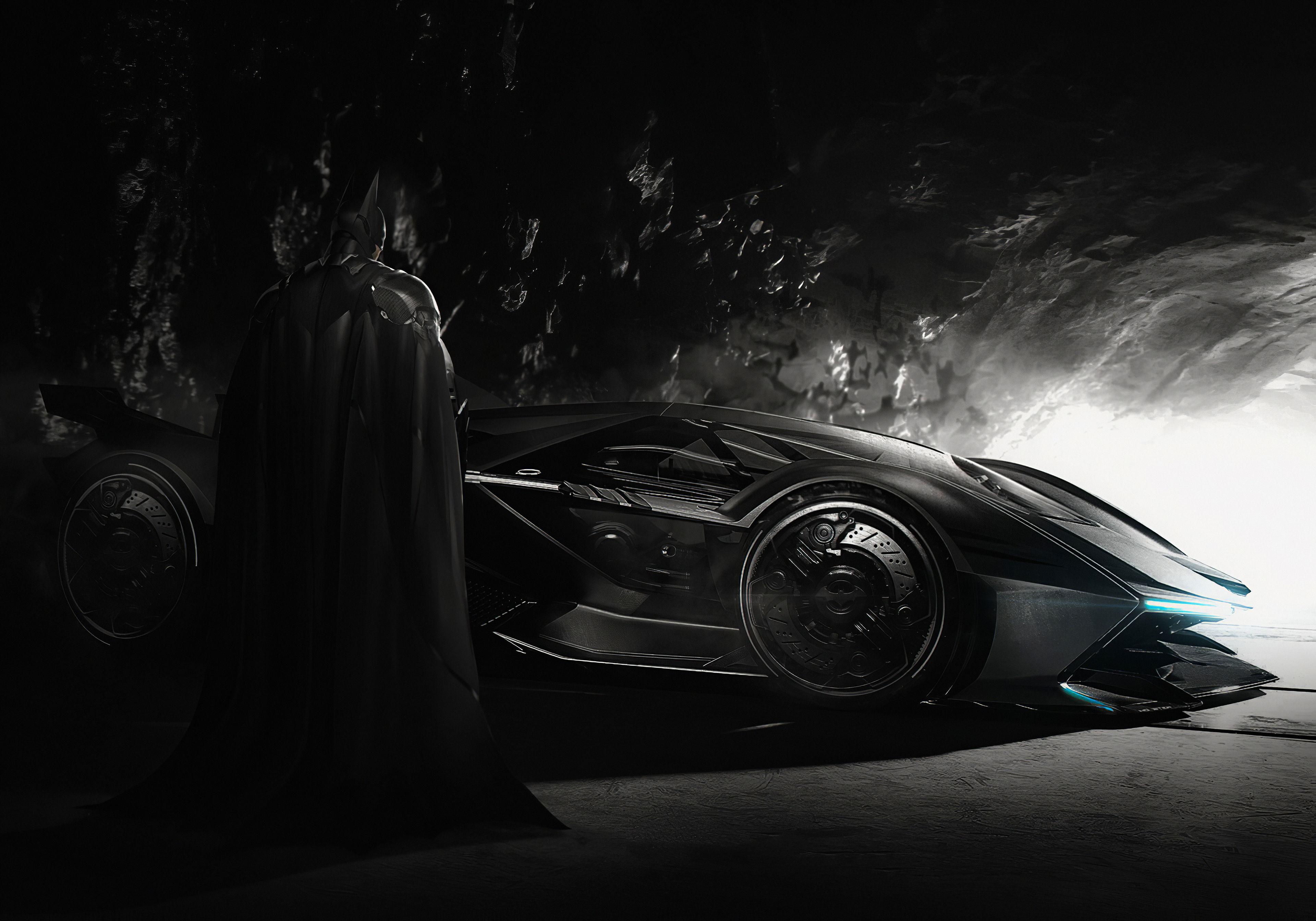 3840x2688 Batman Batmobile 4k HD Superheroes, 4k Wallpaper, Image