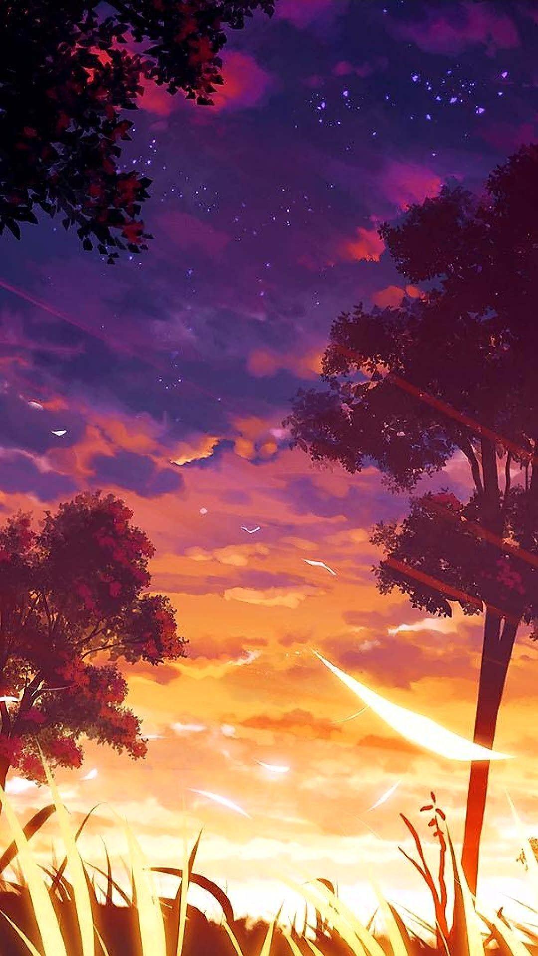 1080x1920 Bản chất của Anime #animewallpaper #animekawaii #animeart #sunset # hình nền # đẹp #kawaii #sky.  Phong cảnh hình nền, Phong cảnh anime, Hình nền phong cảnh anime
