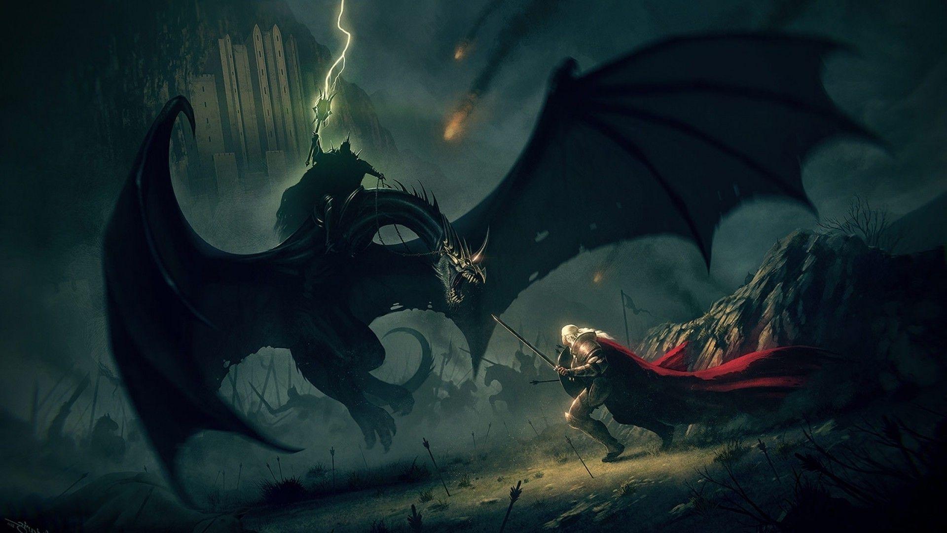 1920x1080 J. R. R. Tolkien, Fantasy Art, The Lord Of The Rings, Battle