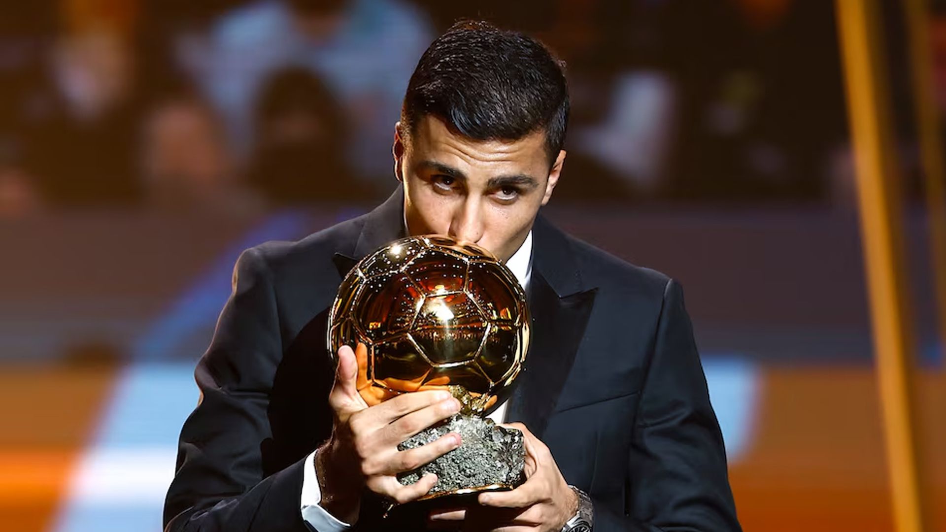 1920x1080 Man City and Spain midfielder Rodri wins men's Ba