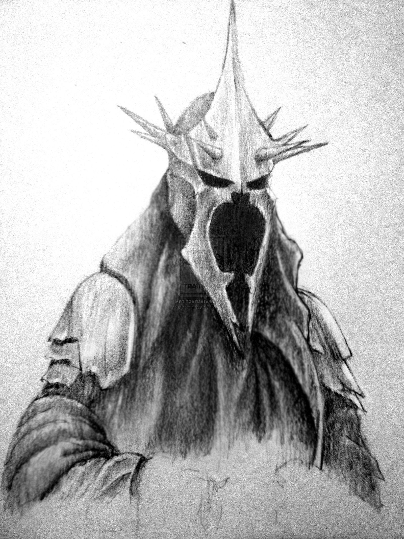 1600x2133 The Lord Of The Rings, Drawing, Witchking Of Angmar Wallpaper HD