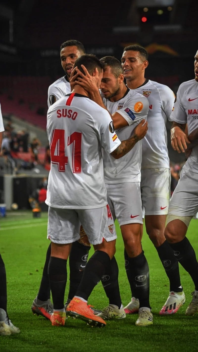 800x1422 Sevilla fc, andalucia, sport, diego carlos, football, jesus navas, munir, HD phone wallpaper