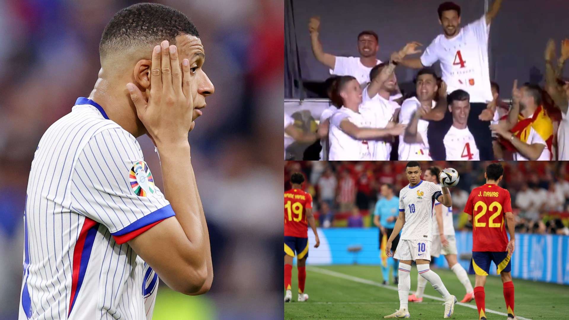 1920x1080 Where Is Kylian Mbappe?' Real Madrid Man Mocked By Spain Squad As Jesus Navas Gets Special Treatment At Euro 2024 Party For Shutting Down France Captain In Semi Finals