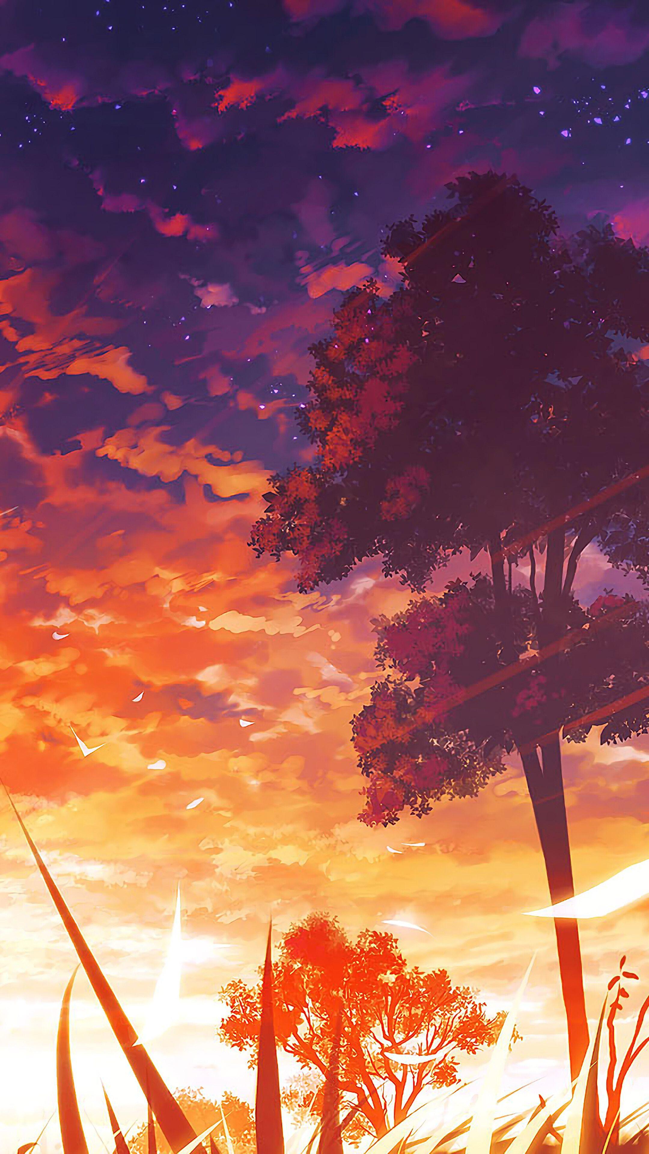 Anime Sunset Iphone Wallpapers Top Free Anime Sunset Iphone