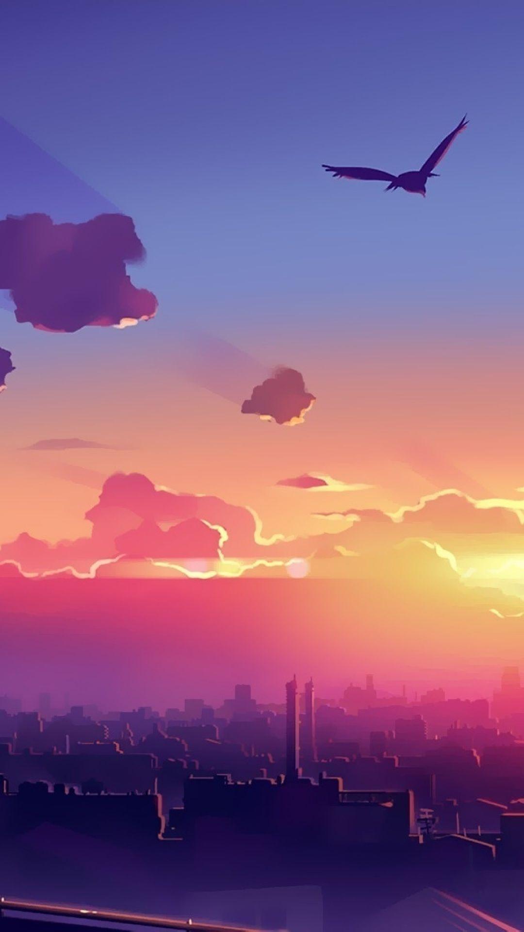 Anime Sunset Iphone Wallpapers - Top Free Anime Sunset Iphone