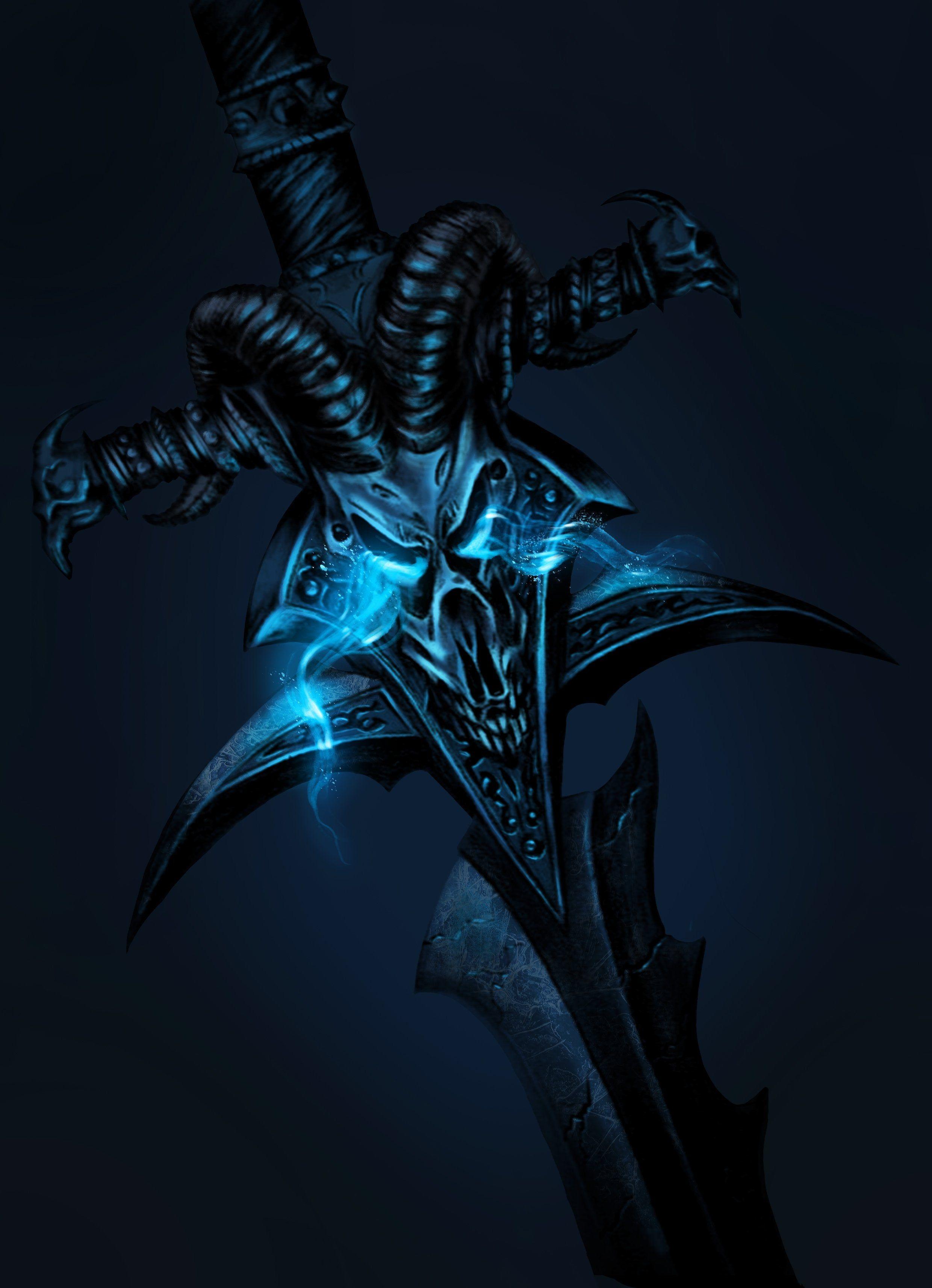 2480x3428 I painted Frostmourne !