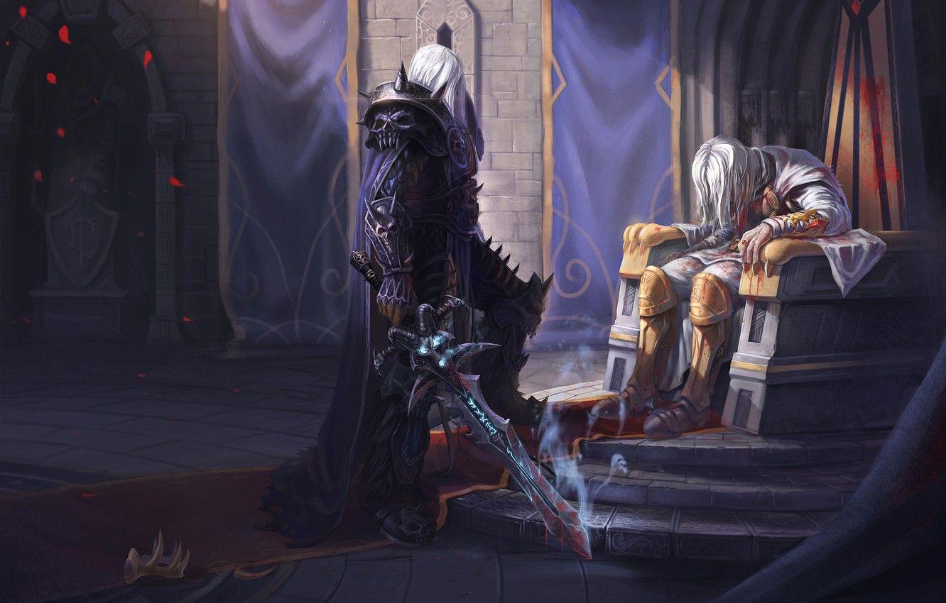 1332x850 Wallpaper King, WOW, Lich King, Warcraft, Blizzard, Paladin