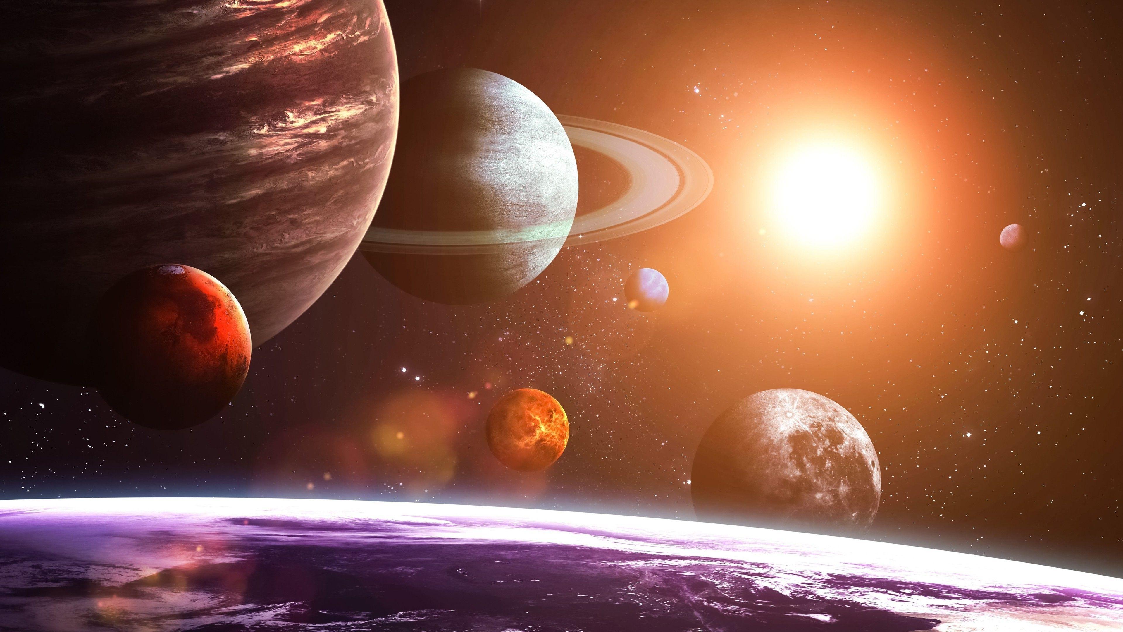 3840x2160 planet, Space, Solar System, Space Art Wallpaper HD / Desktop and Mobile Background