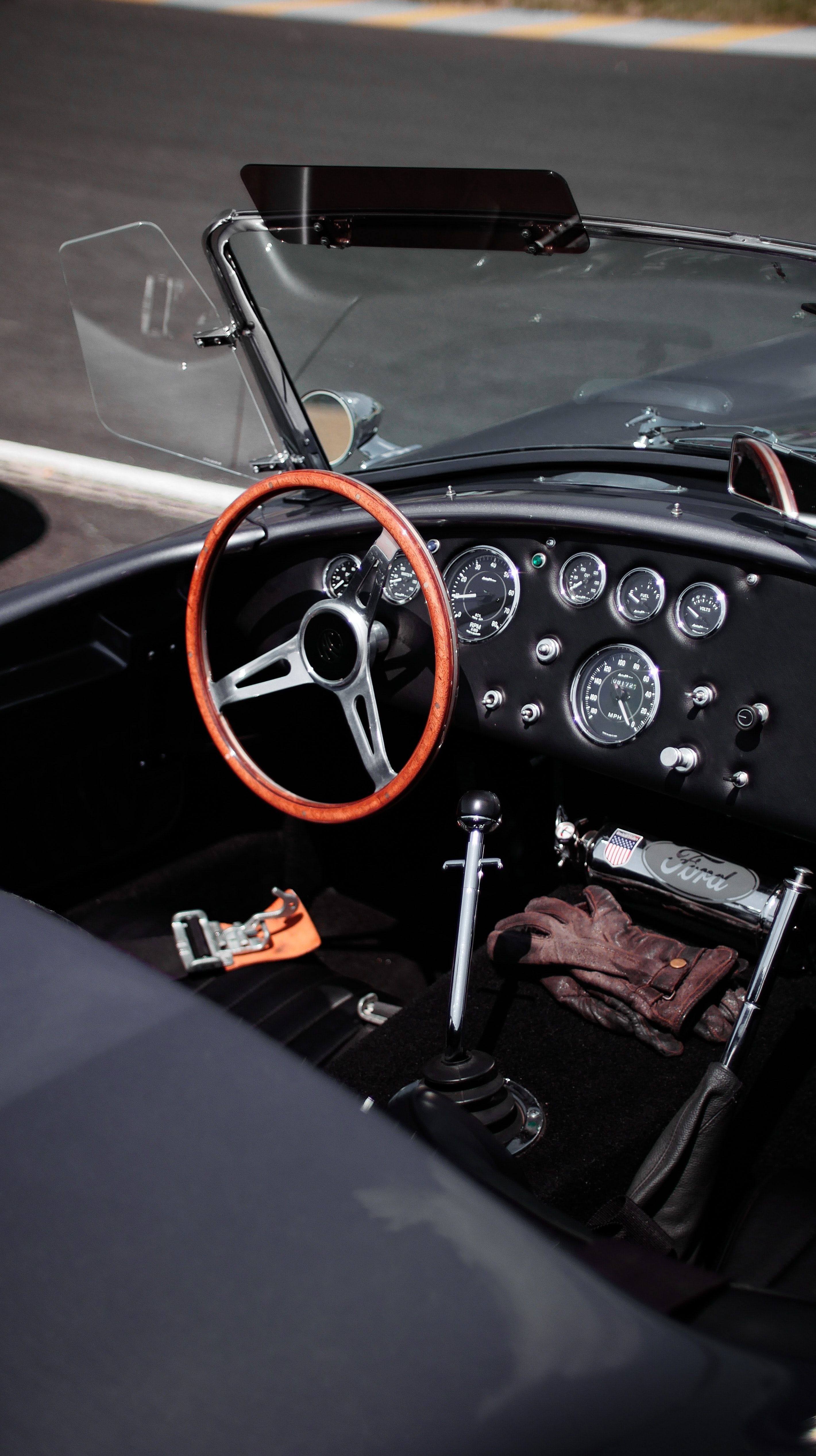 2841x5069 Phone wallpaper: Salon, Rudder, Speedometer, Cars, Car, Retro, Steering Wheel, Panel 68197