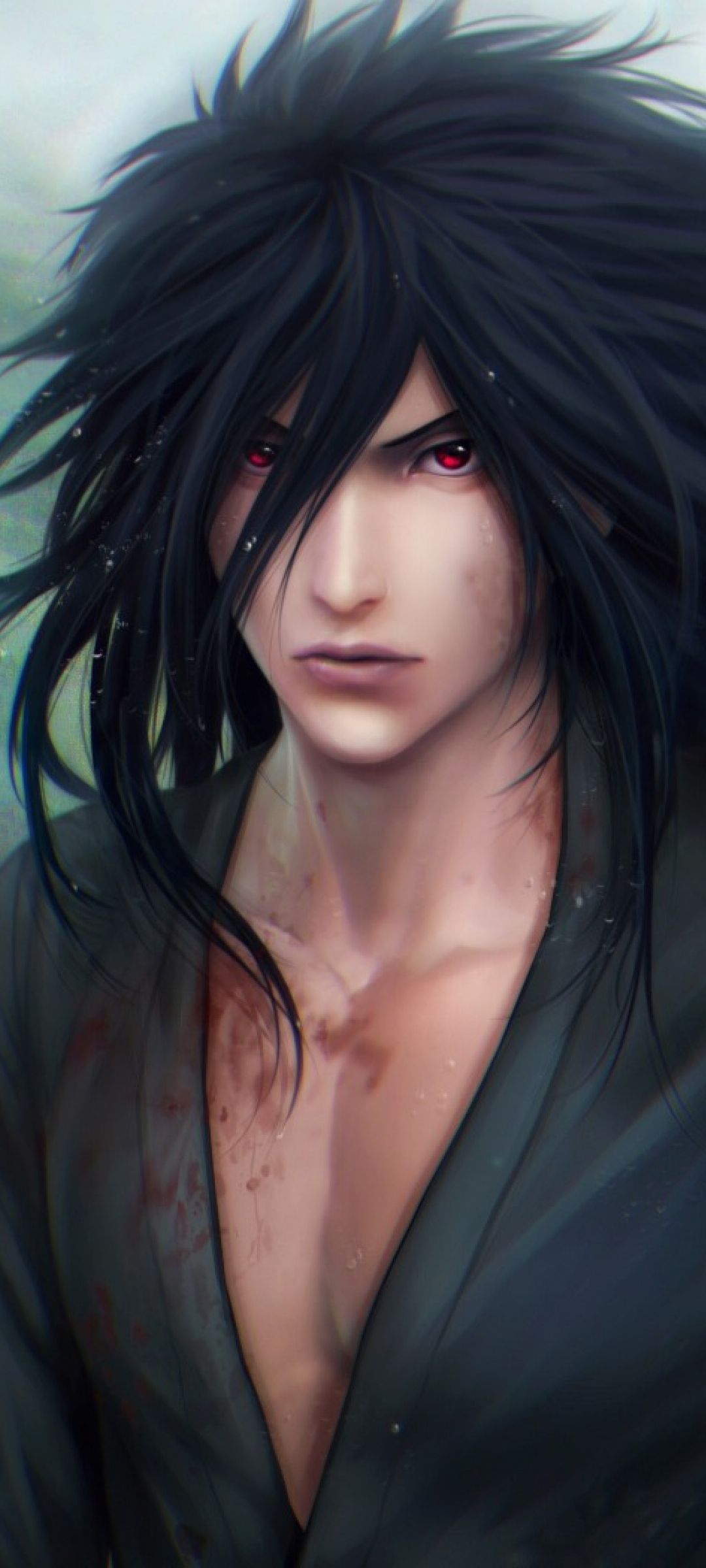 1080x2400 Phone wallpaper: Anime, Naruto, Madara Uchiha, Red Eyes, Black Hair 1191403