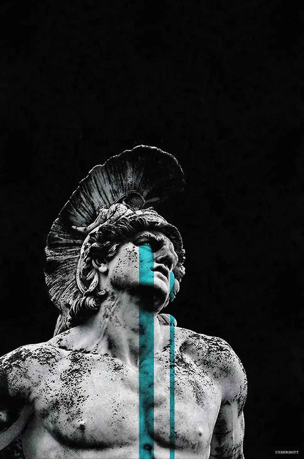 968x1462 Achilles Statue Art. BIG Wall Décor