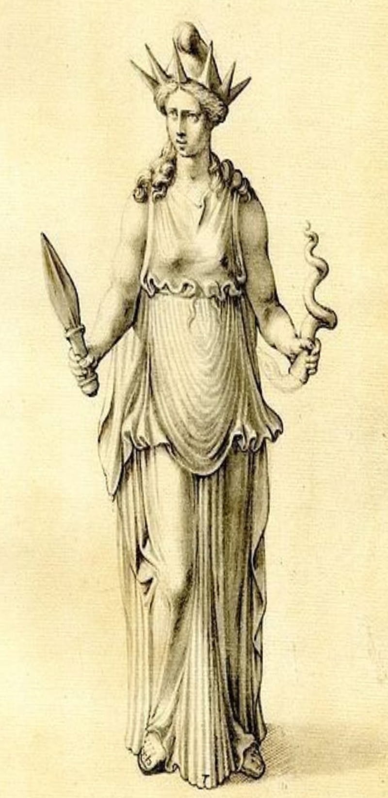 800x1644 Hecate, goddess, greek, snake, thracian, torch, underworld, HD phone wallpaper