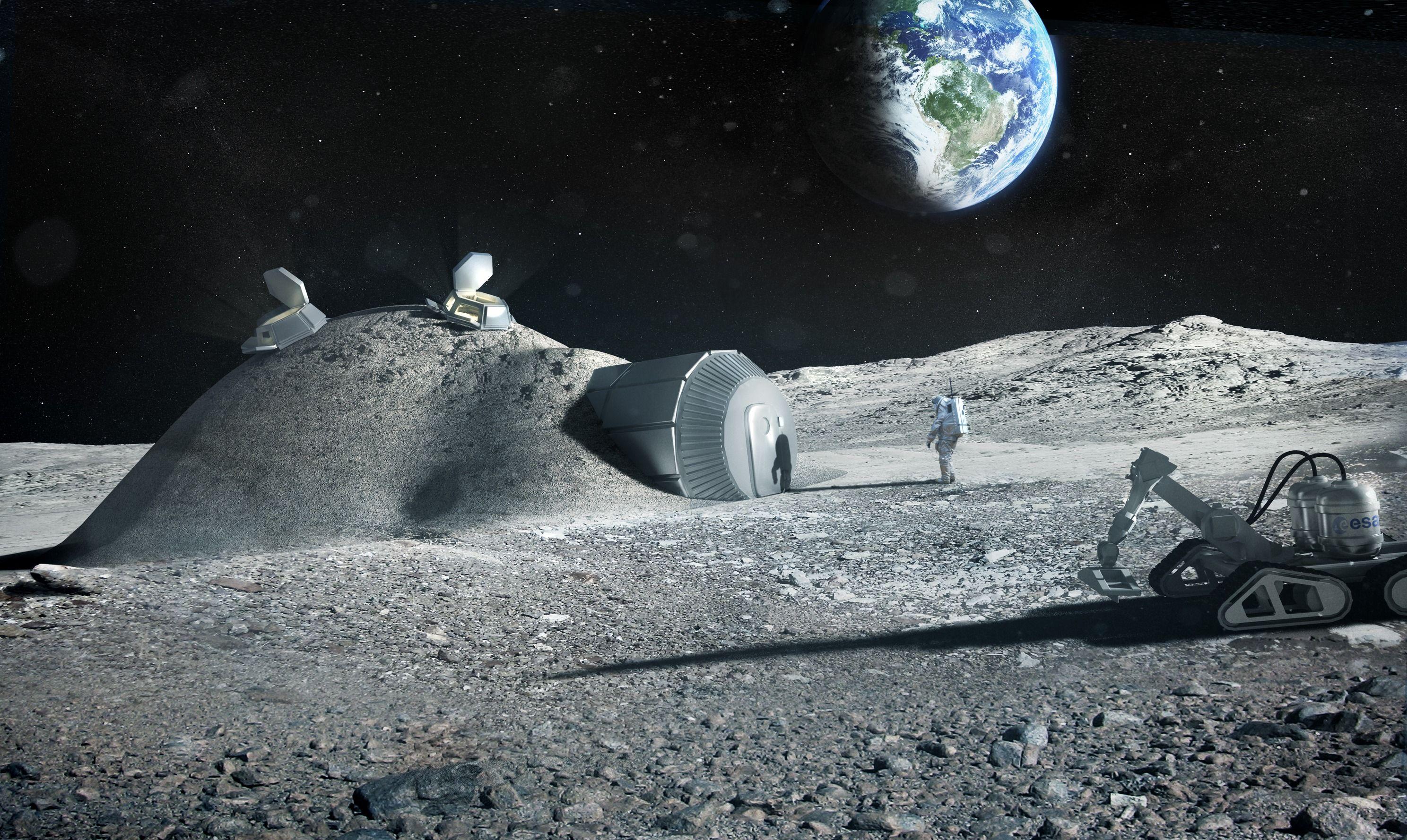 2976x1778 Desktop Wallpaper Earth Surface of planets Space 3D 2976x1778
