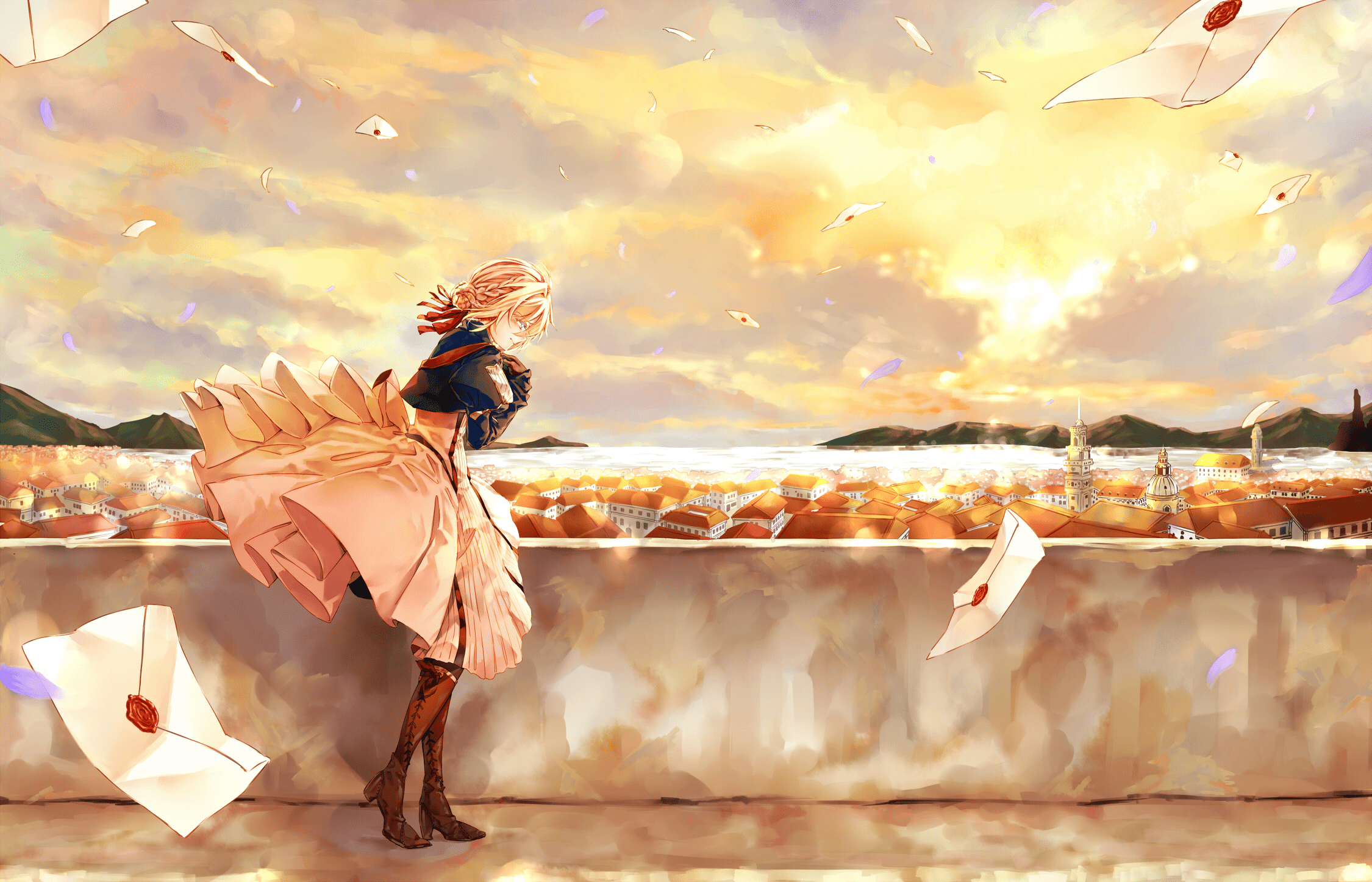 2250x1446 Violet Evergarden. Violet evergarden wallpaper, Violet evergreen, Violet