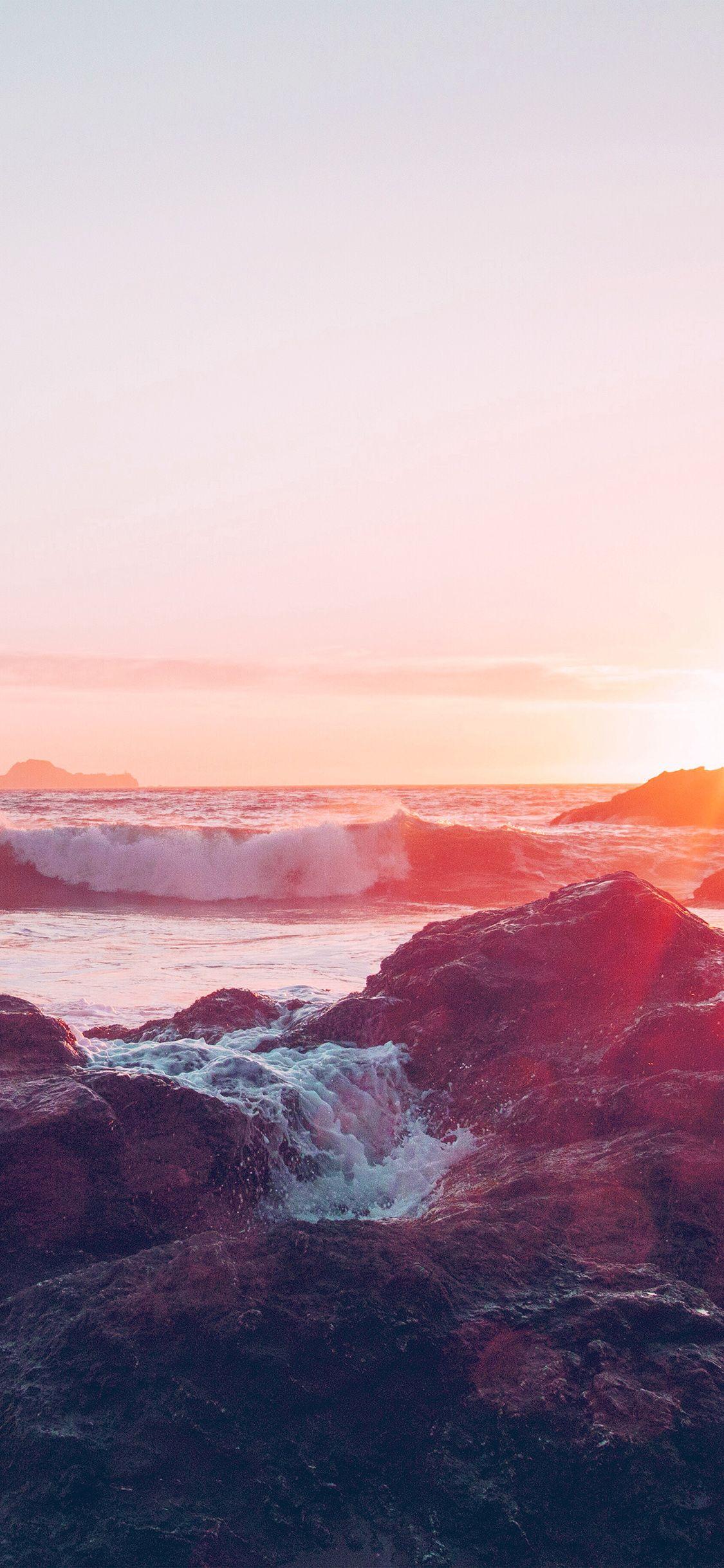 1125x2436 Pink Sunset Wallpaper iPhone 11