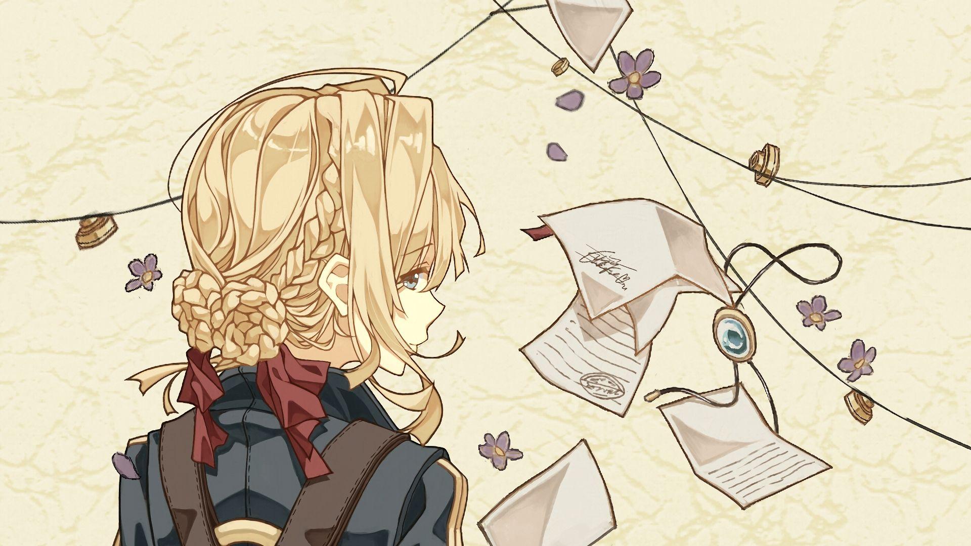 1920x1080 Hình nền máy tính để bàn Cô gái tóc vàng Anime, Violet Evergarden, Hình ảnh HD, Hình ảnh, Bối cảnh, Jn6q5g https://wallpaperaccess.com/full/3523421.jpg