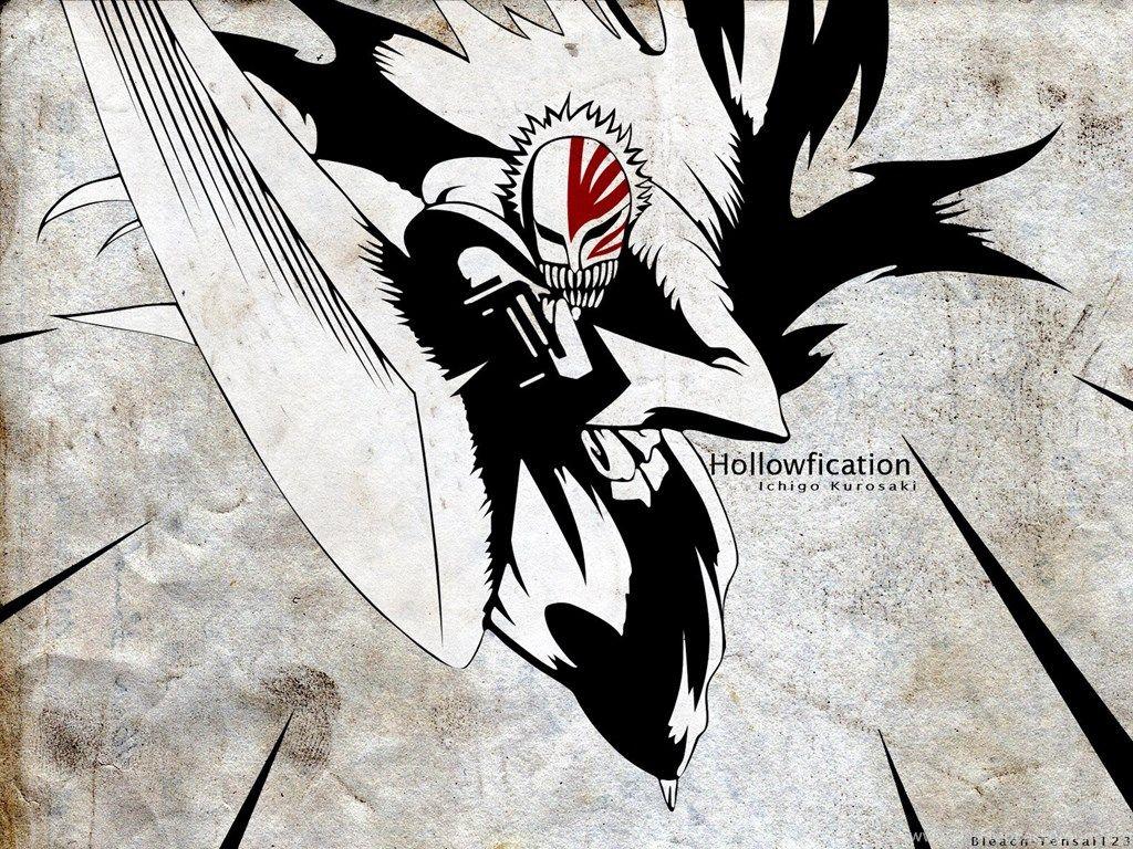 1024x768 Ichigo Full Hollow Mask Wallpaper Desktop Background