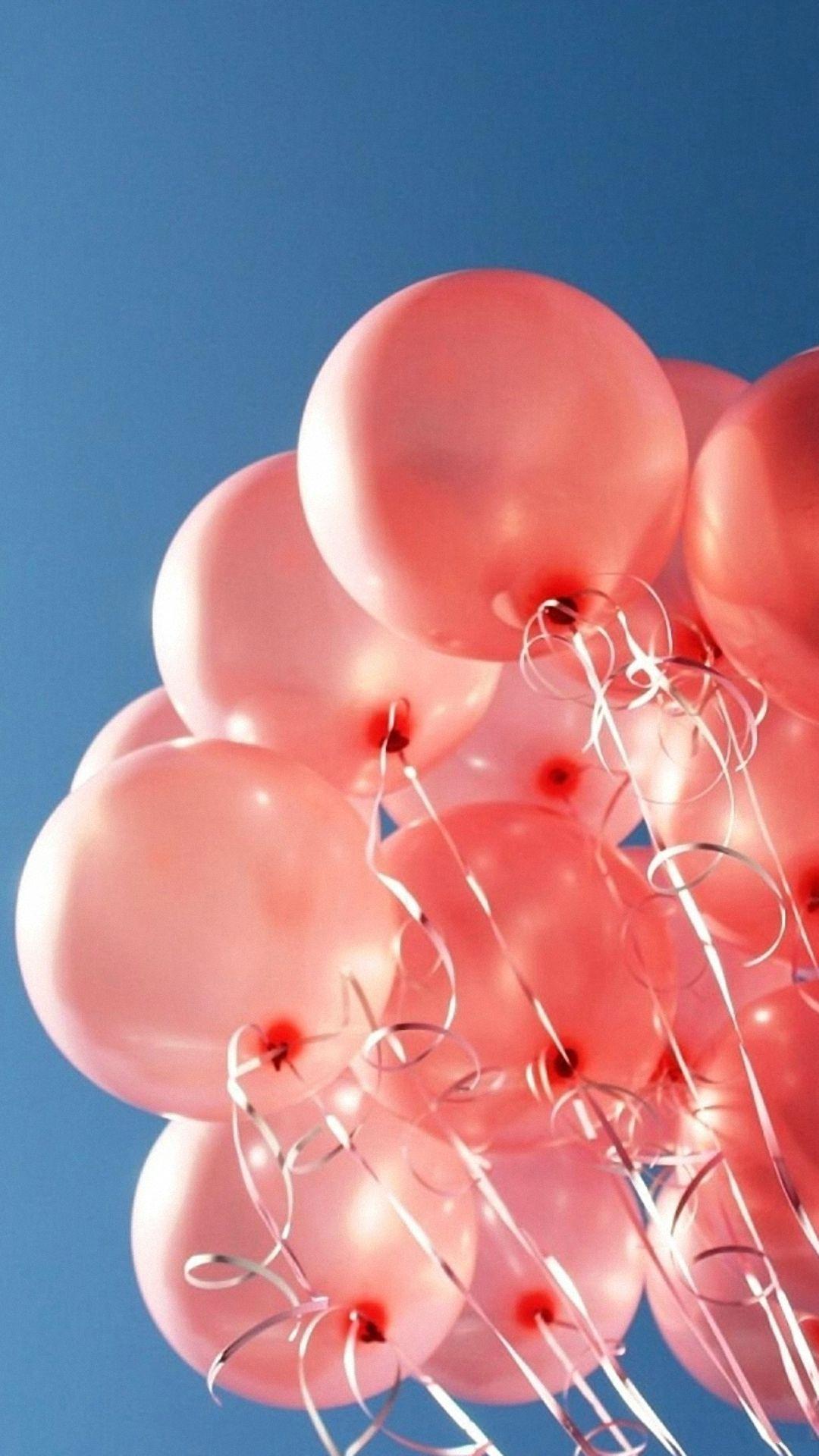1080x1920 Cool Pink Balloons iPhone Background Wallpaper HD iPhone