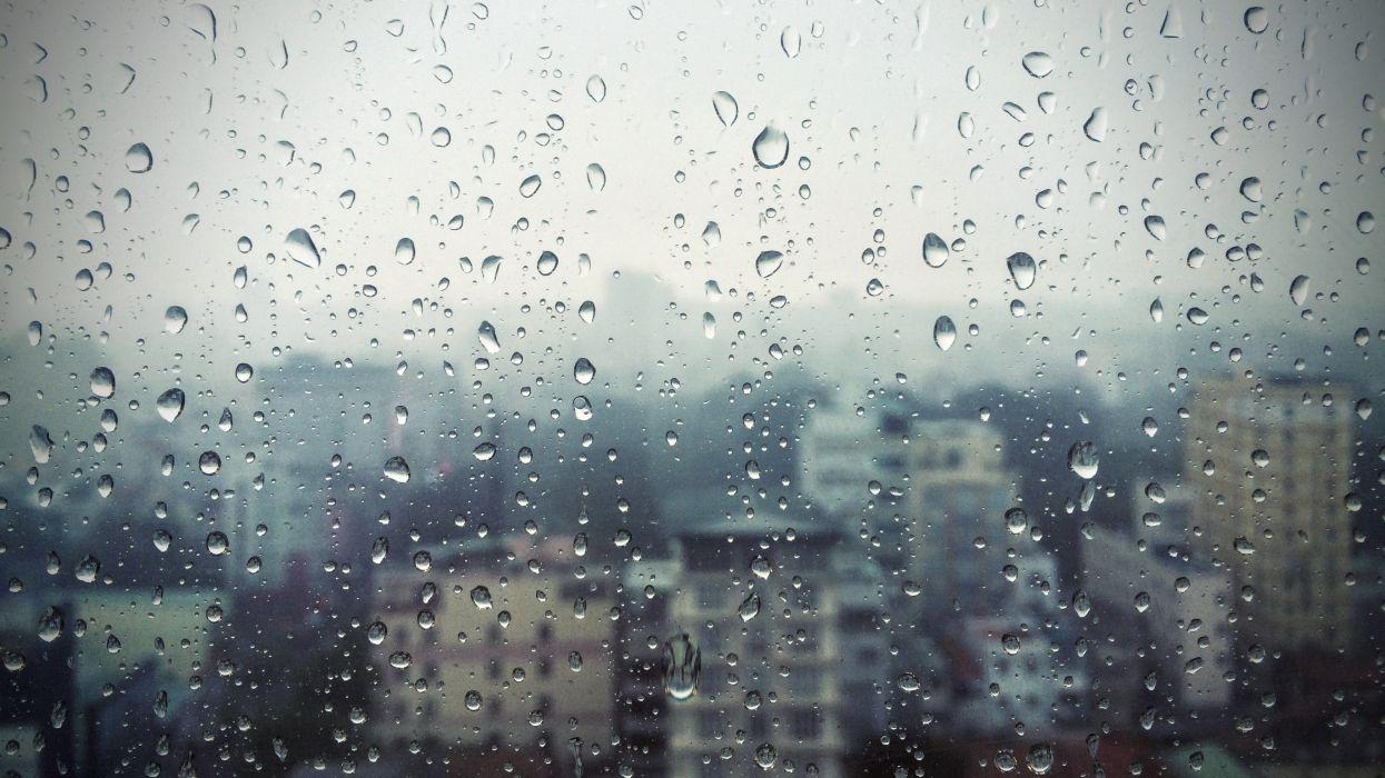 1245x700 Rain On Window Wallpaper (1245x700 px)