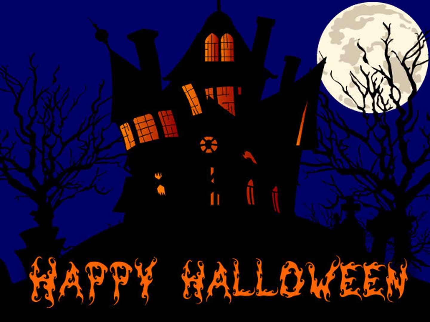1440x1080 All Wallpaper: Happy Halloween HD Wallpaper 2013