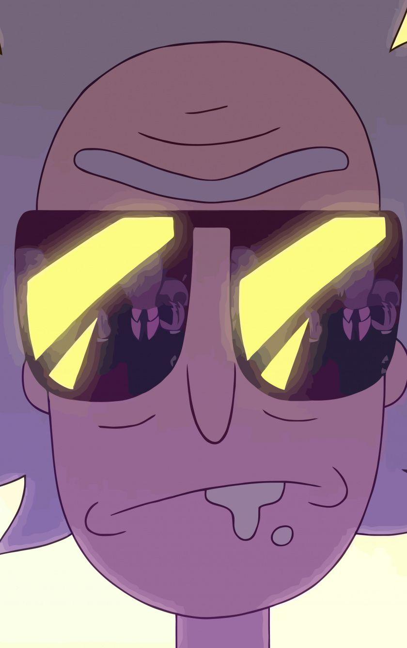 840x1336 Rick And Morty, Rick Sanchez, Tv Series, Sunglasses, 6