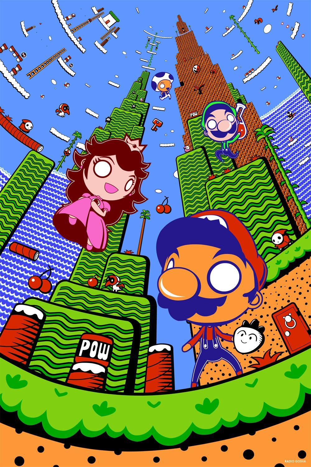 1000x1500 Super Mario Bros. 2 Art
