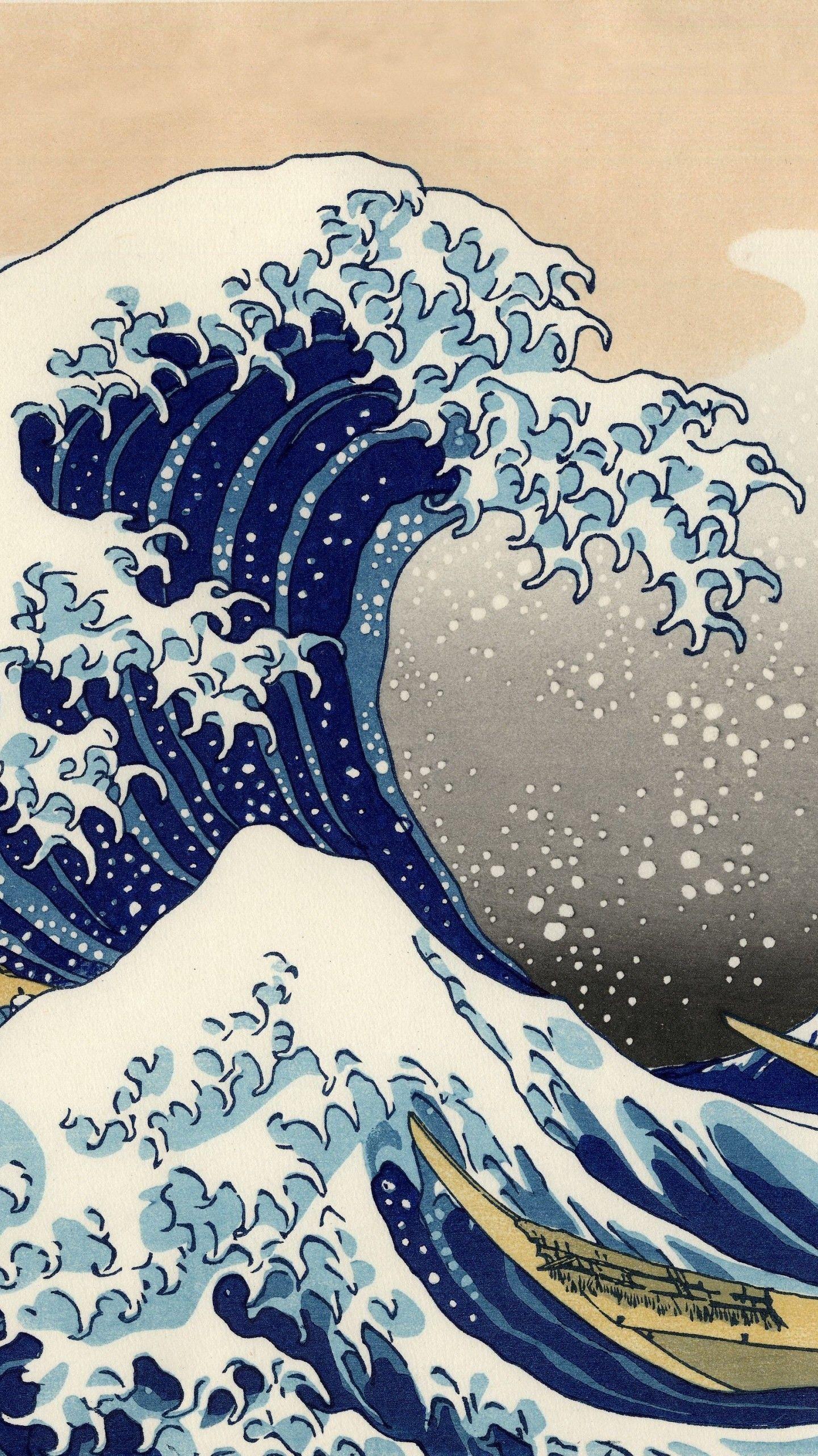 1440x2560 Japanese Wave Wallpaper. Art wallpaper iphone, Art wallpaper, Wave wallpaper