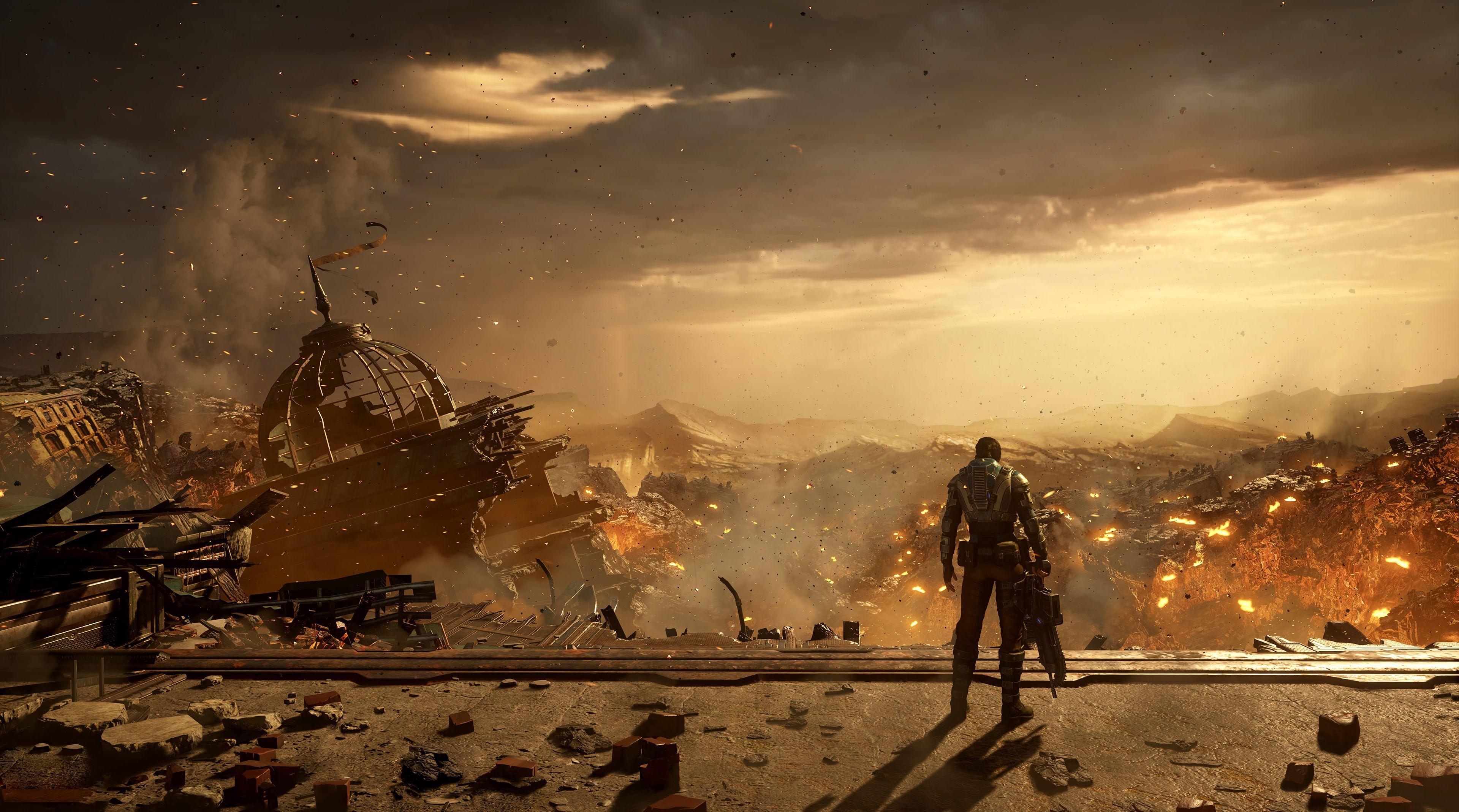 3840x2137 Scenery Gears of war 5 Wallpaper 4k Ultra HD
