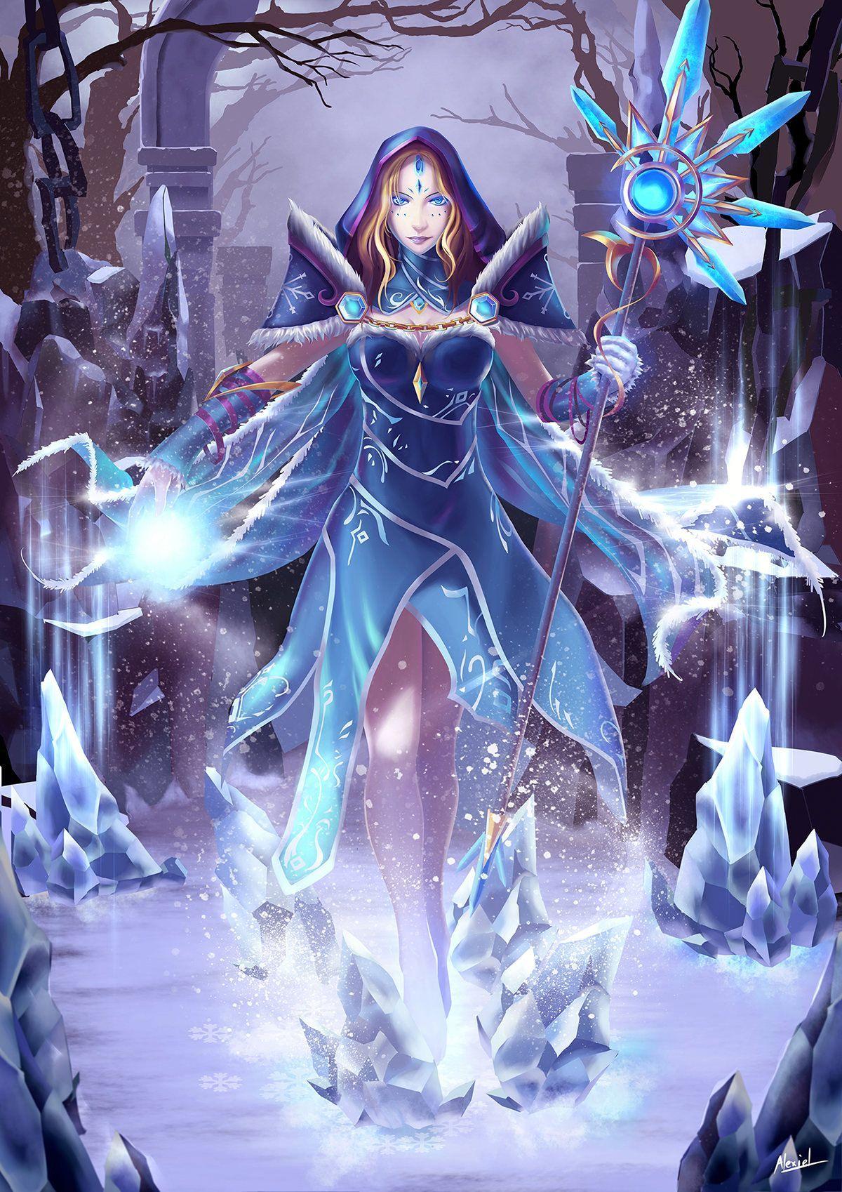 1200x1698 Crystal Maiden Phone Wallpaper
