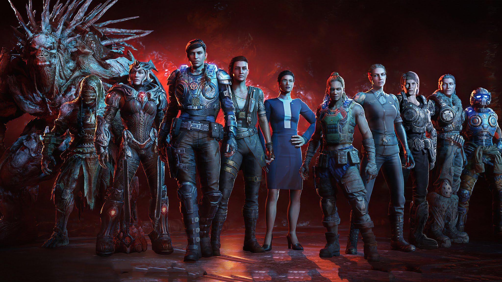 2048x1152 Gears 5 Game HD Wallpaper