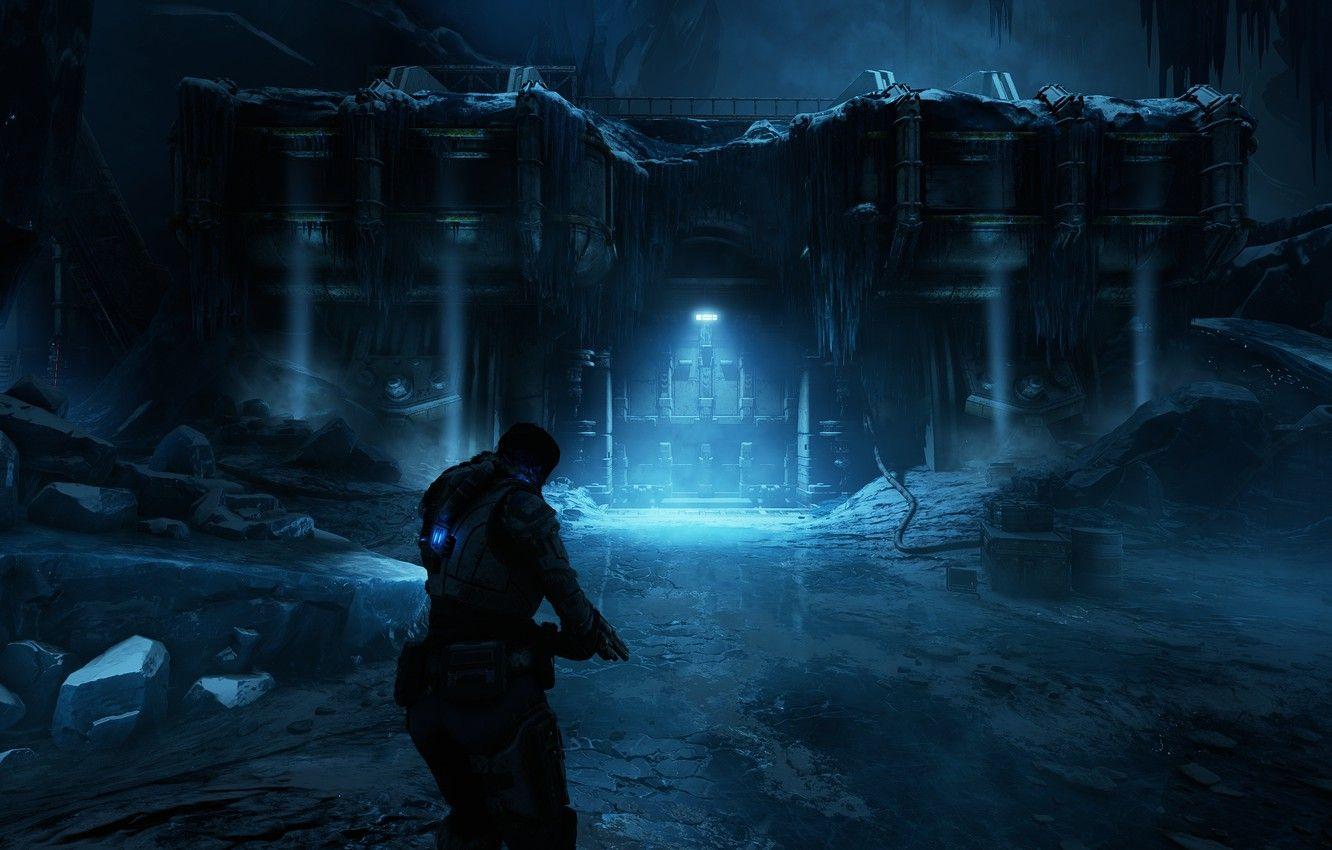 1332x850 Wallpaper night, male, Gears of War, Gears - for desktop