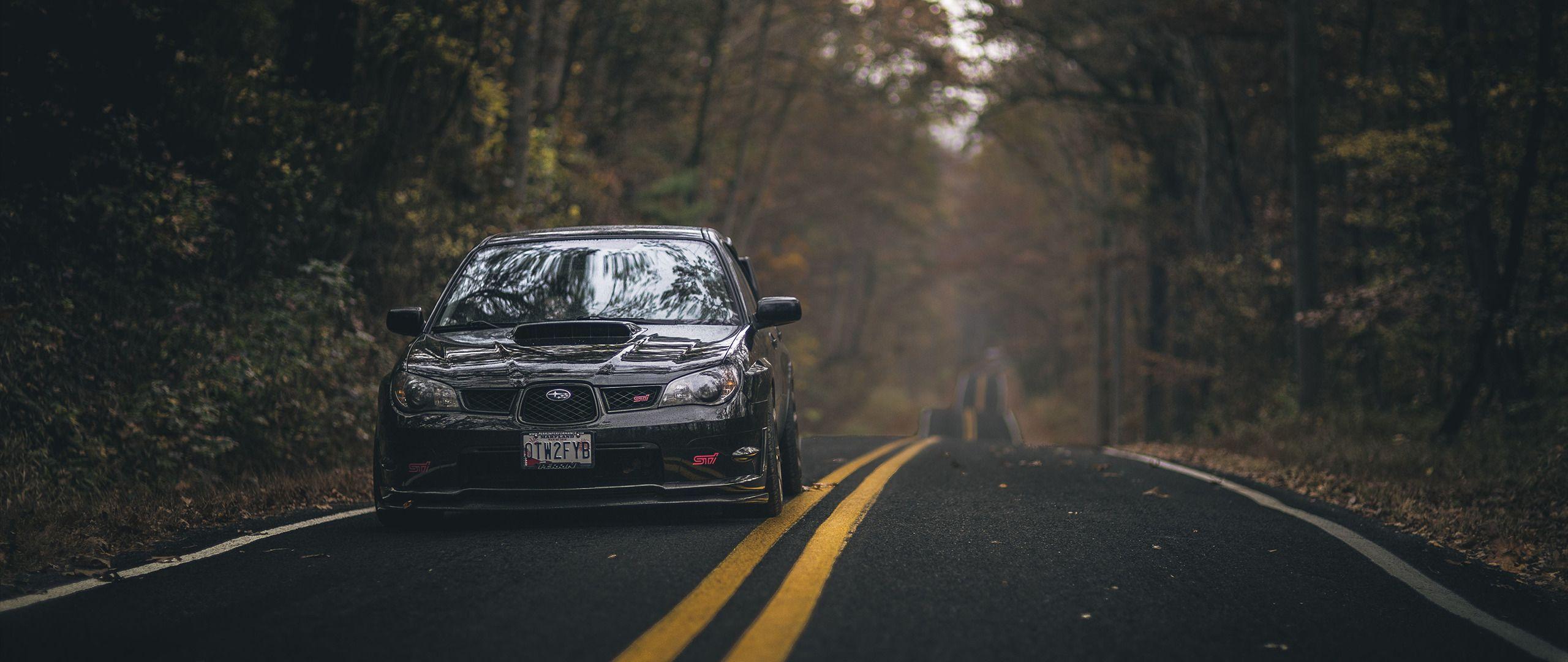 2560x1080 ultra wide car subaru impreza rally wallpaper and background