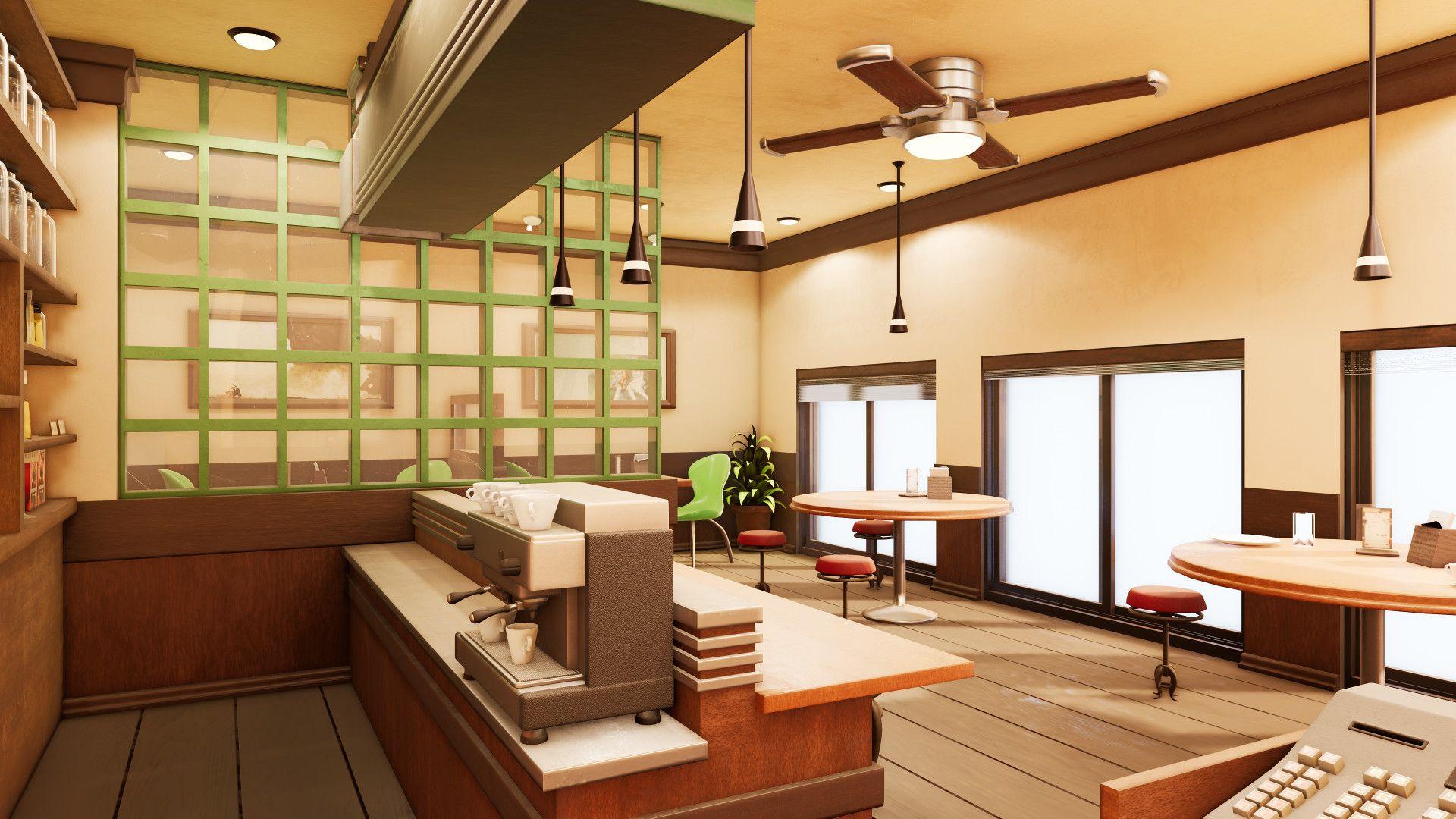 1920x1080 Coffee Shop Modeling Project, Amanda Ejiri