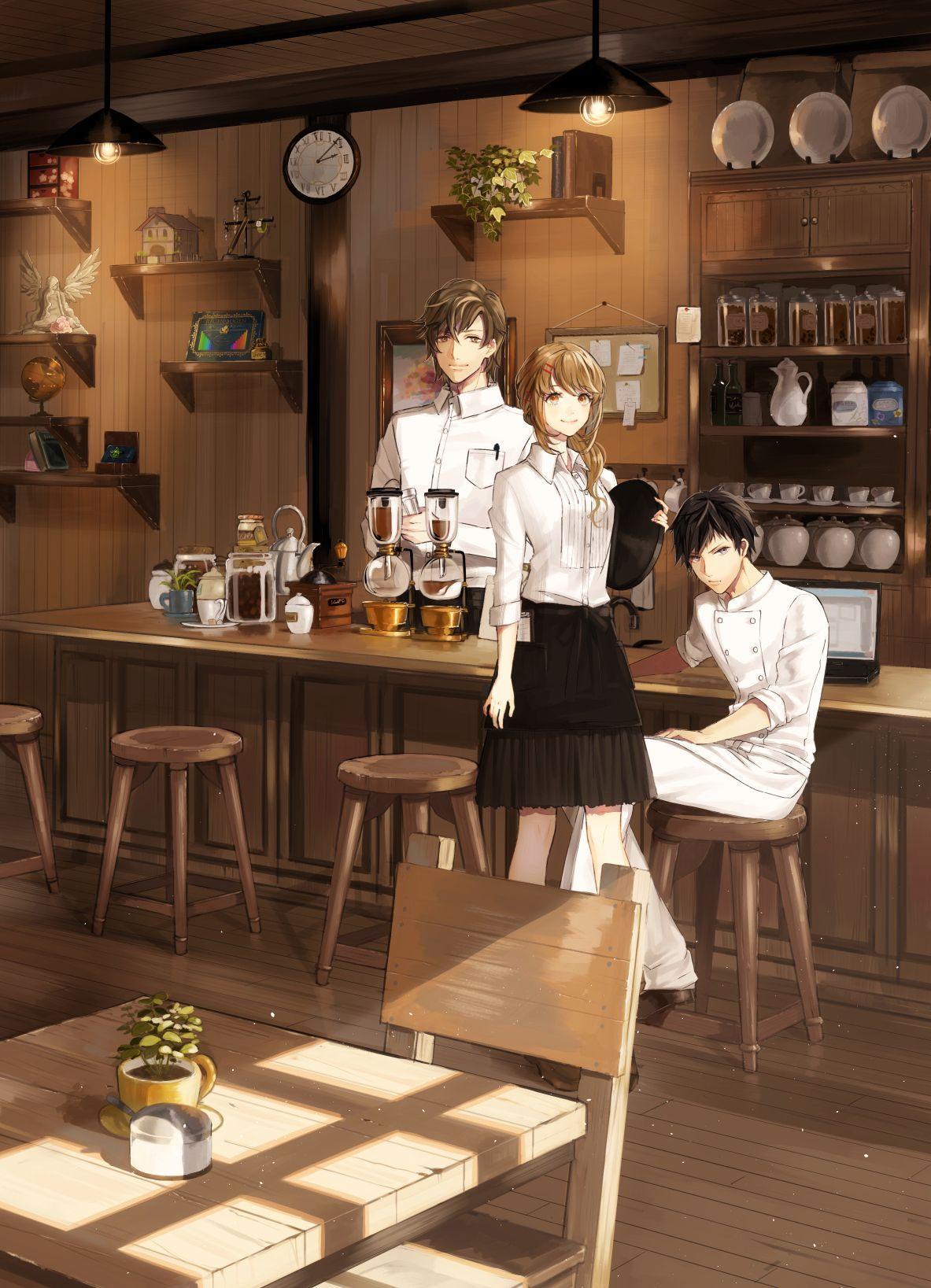 Anime Landscape Anime Elegant Restaurant Background