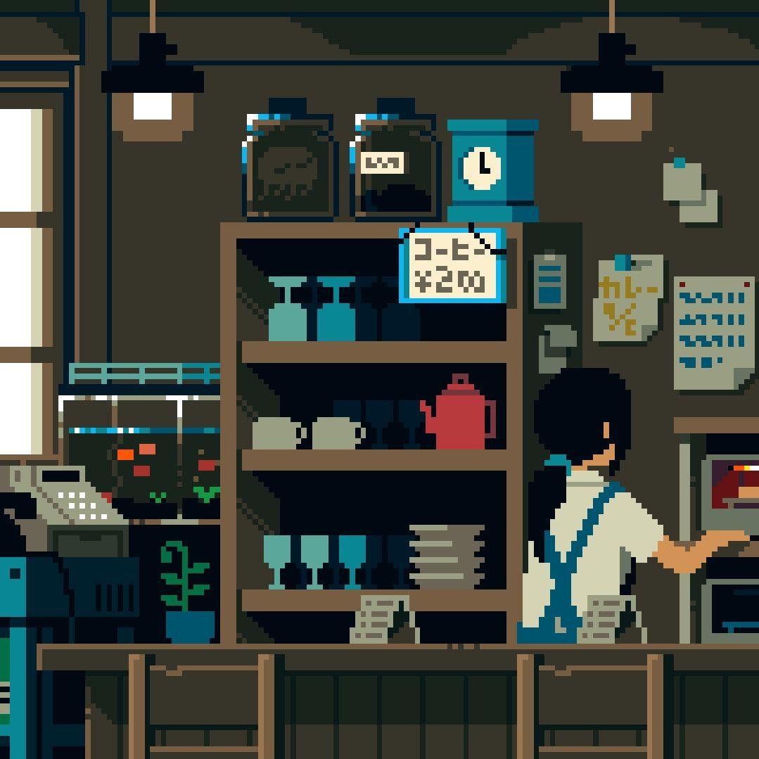 1079x1079 Steam Workshop::Coffee Shop│8 Bit Anime