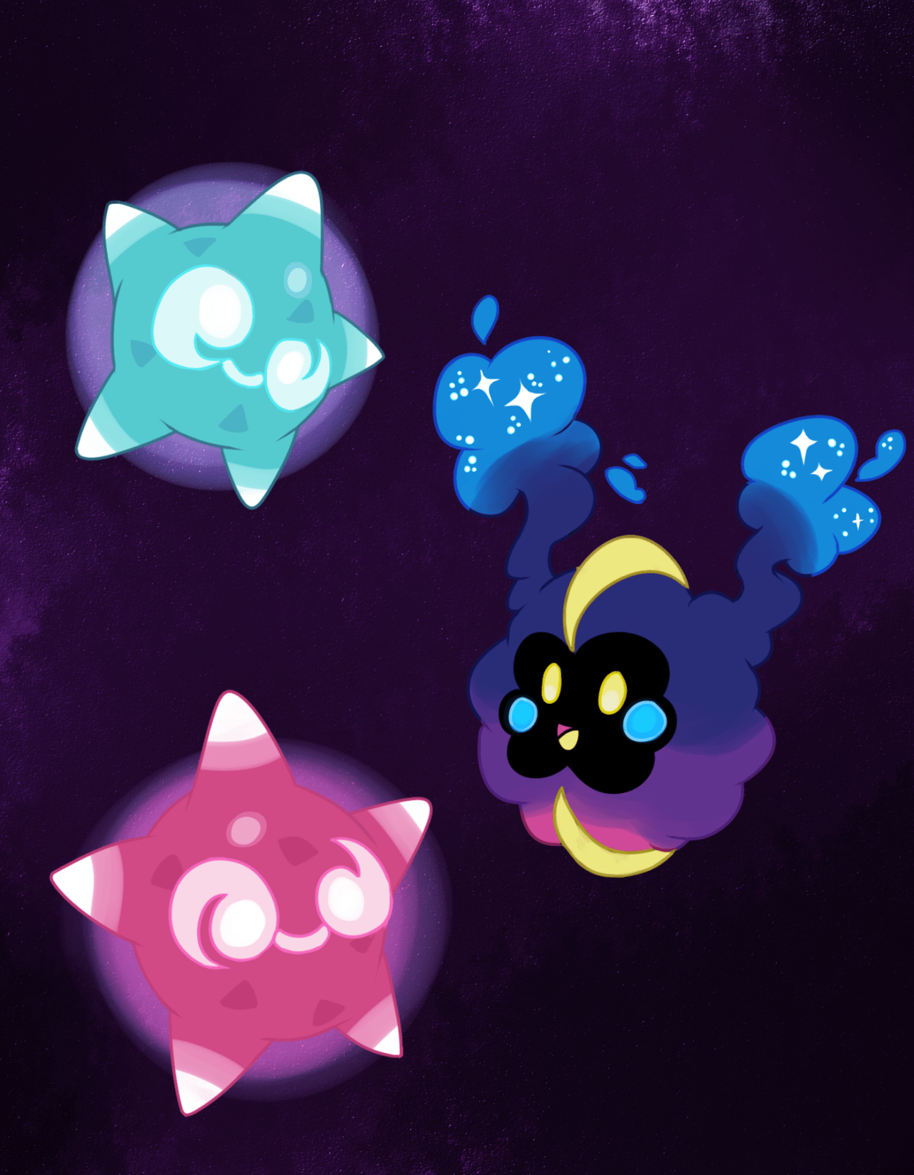 1280x1646 Cosmog and Minior. Pokemon, Cute pokemon, Pokemon solgaleo
