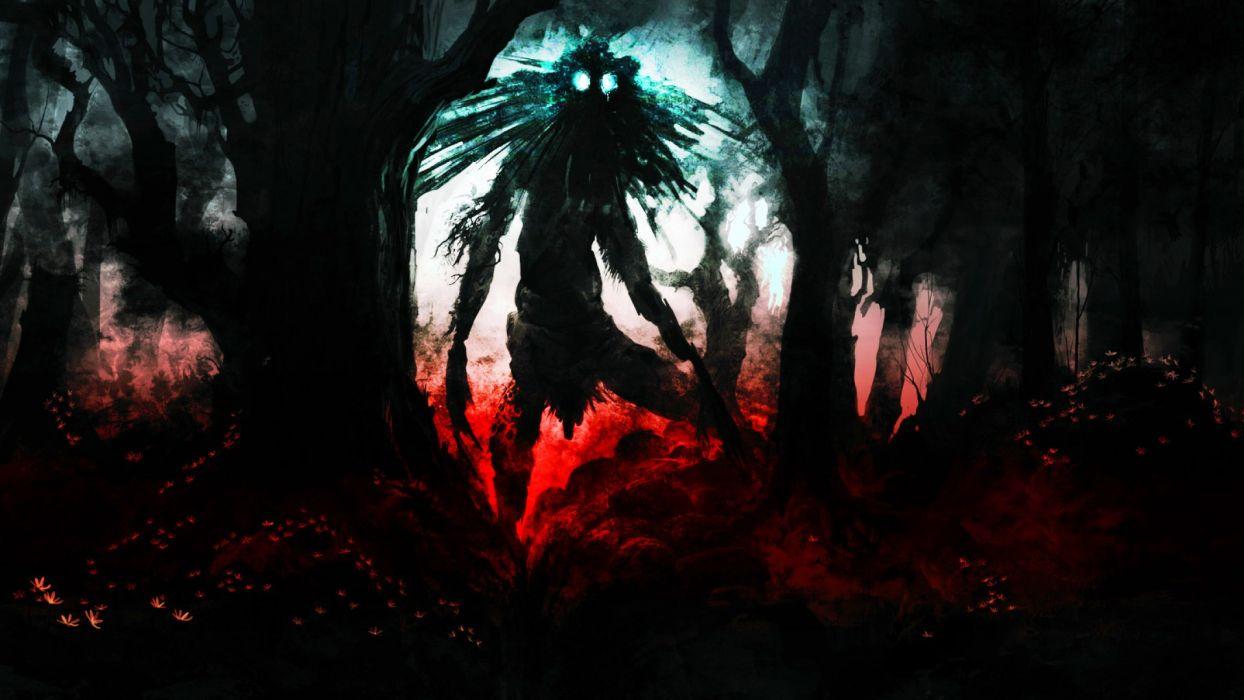 1244x700 Dark art artwork fantasy artistic original psychedelic horror evil creepy scary spooky halloween wallpaperx1080