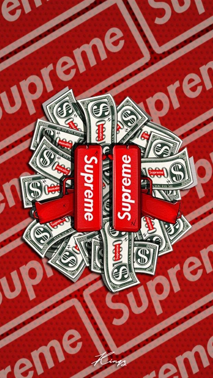 720x1280 Supreme Cool Money Wallpaper
