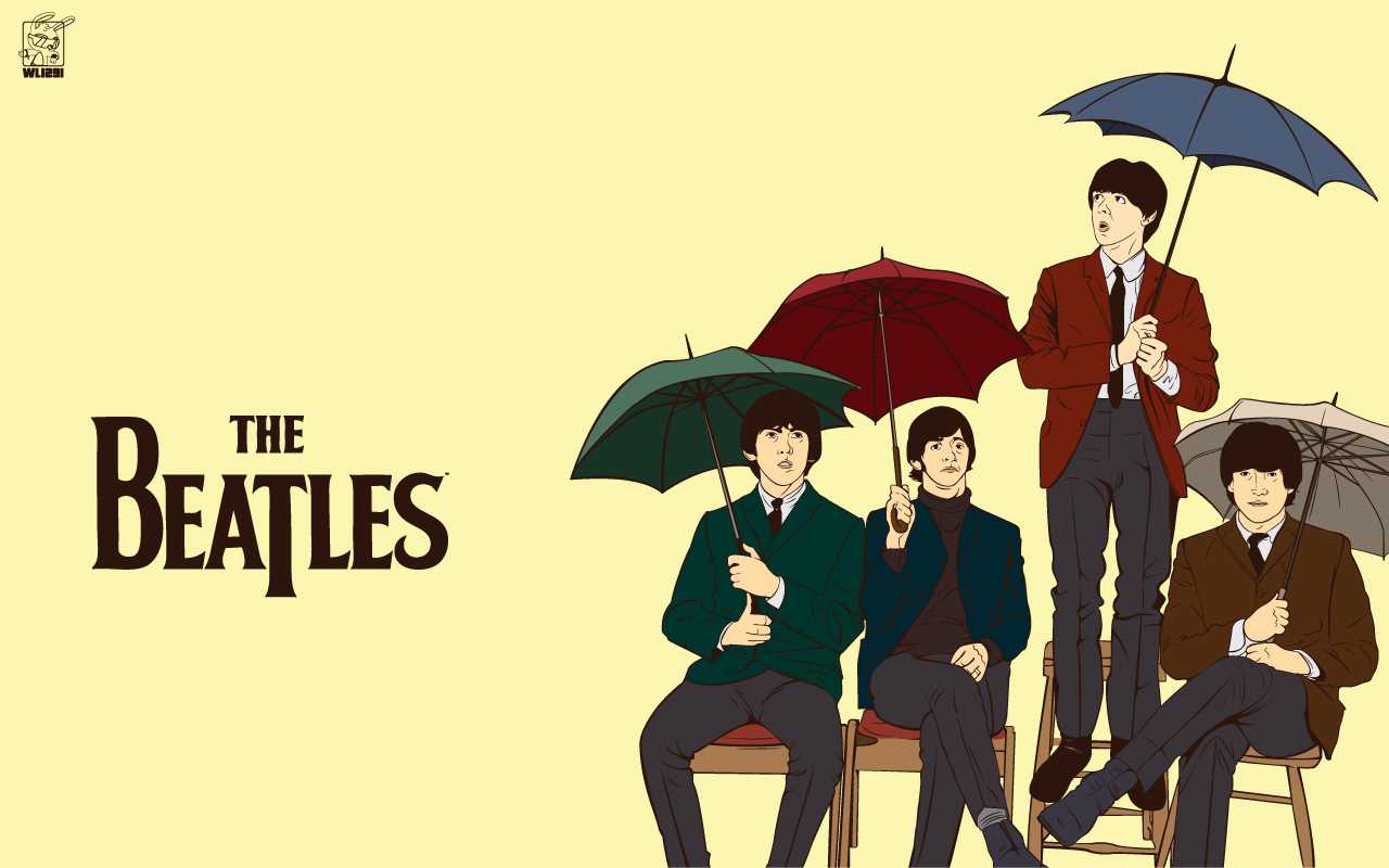 1280x800 The Beatles Cartoon Wallpaper For Walls Of Smartphone HD