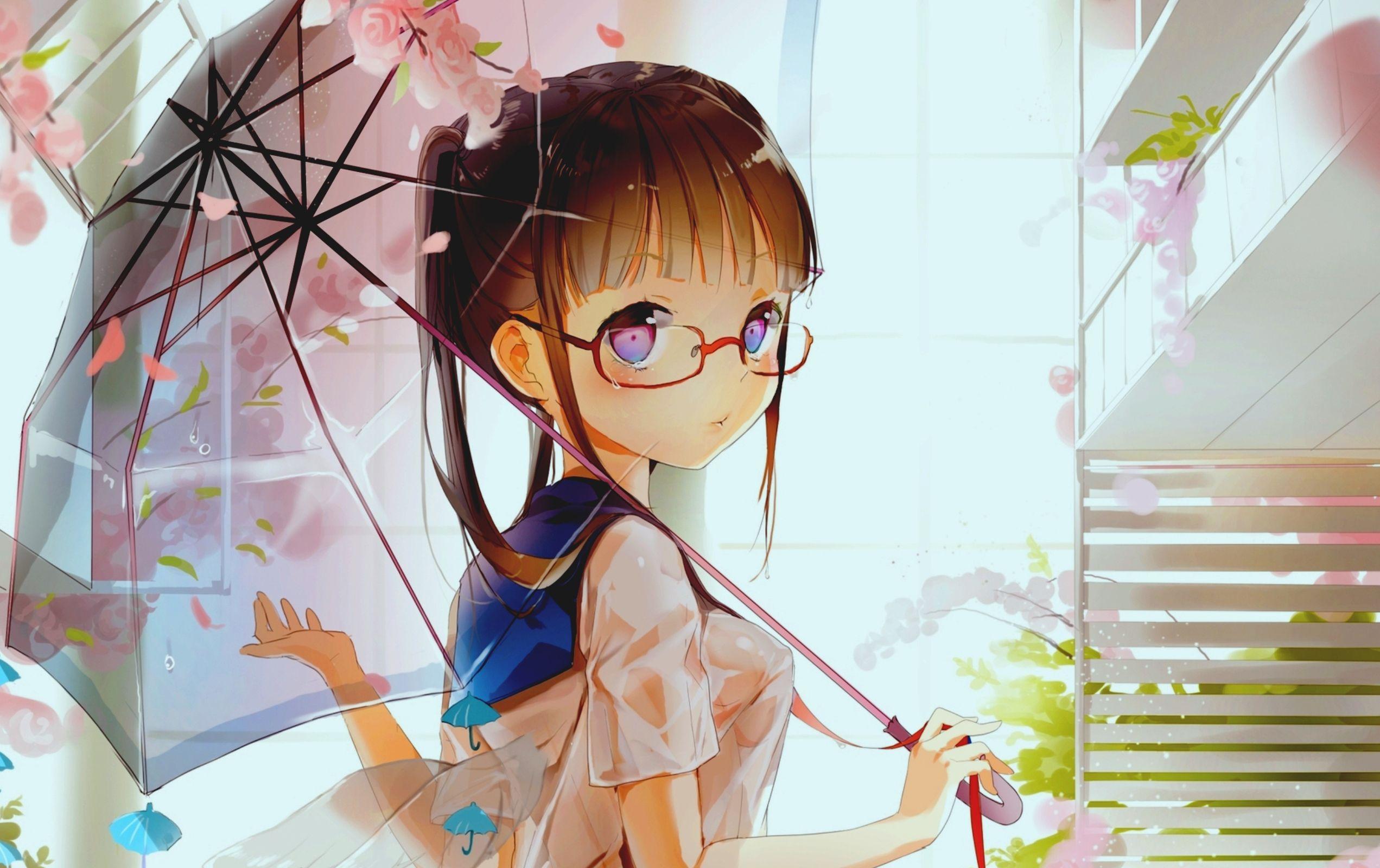 947368 anime girls 2D digital art glasses anime  Rare Gallery HD  Wallpapers