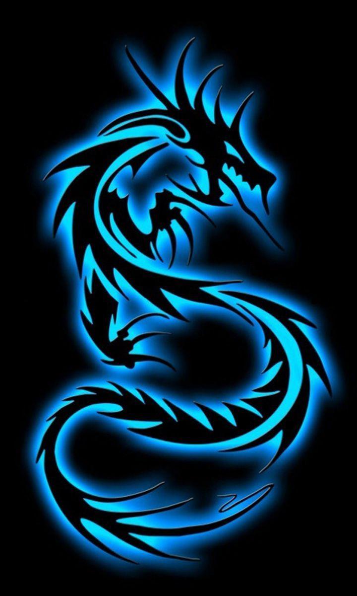 720x1200 Dragon Wallpaper 186. Dragón azul, Dragones wallpaper, Tatuajes de dragón tribal