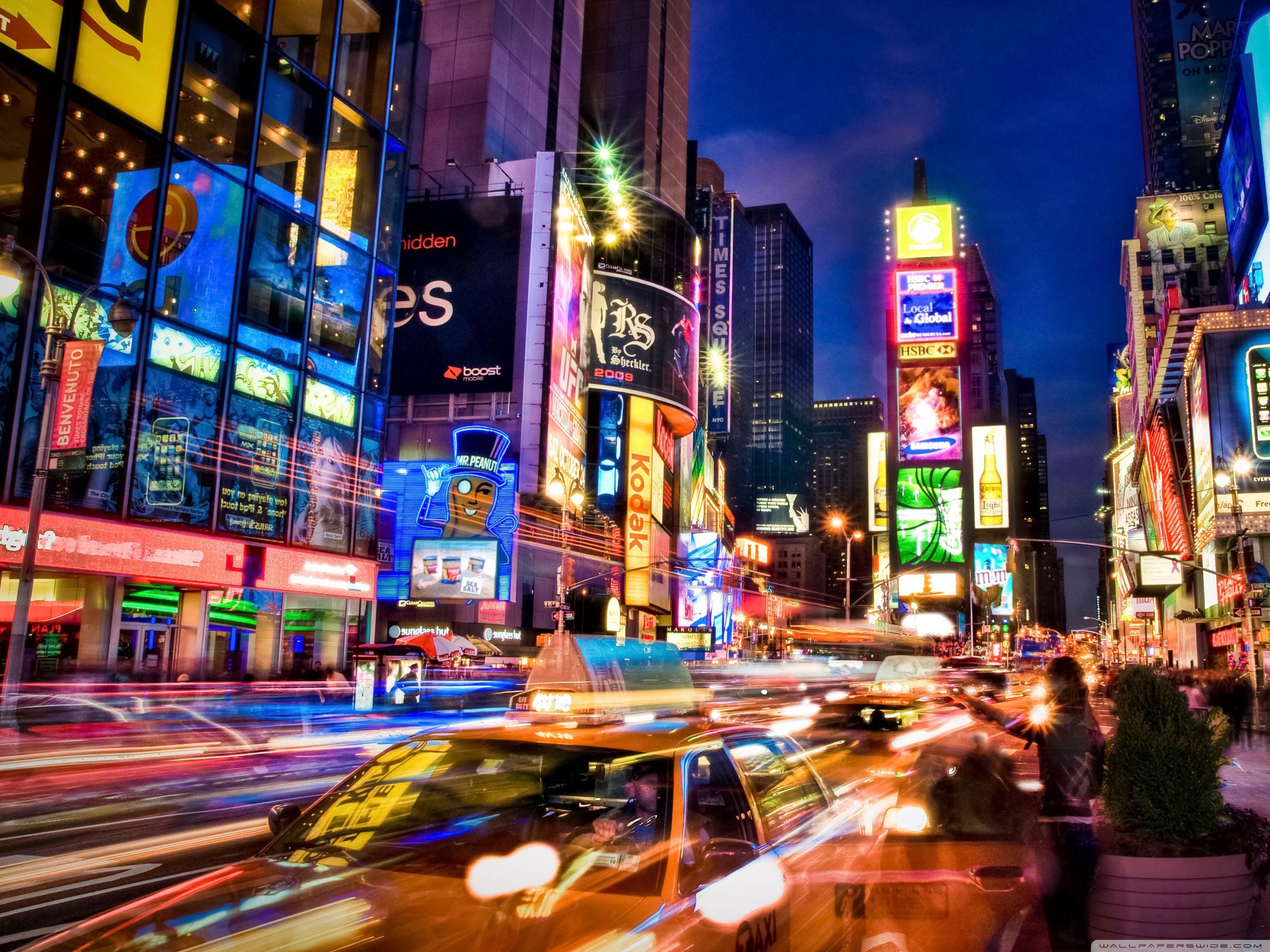 2800x2100 New York City At Night Ultra HD Desktop Background Wallpaper