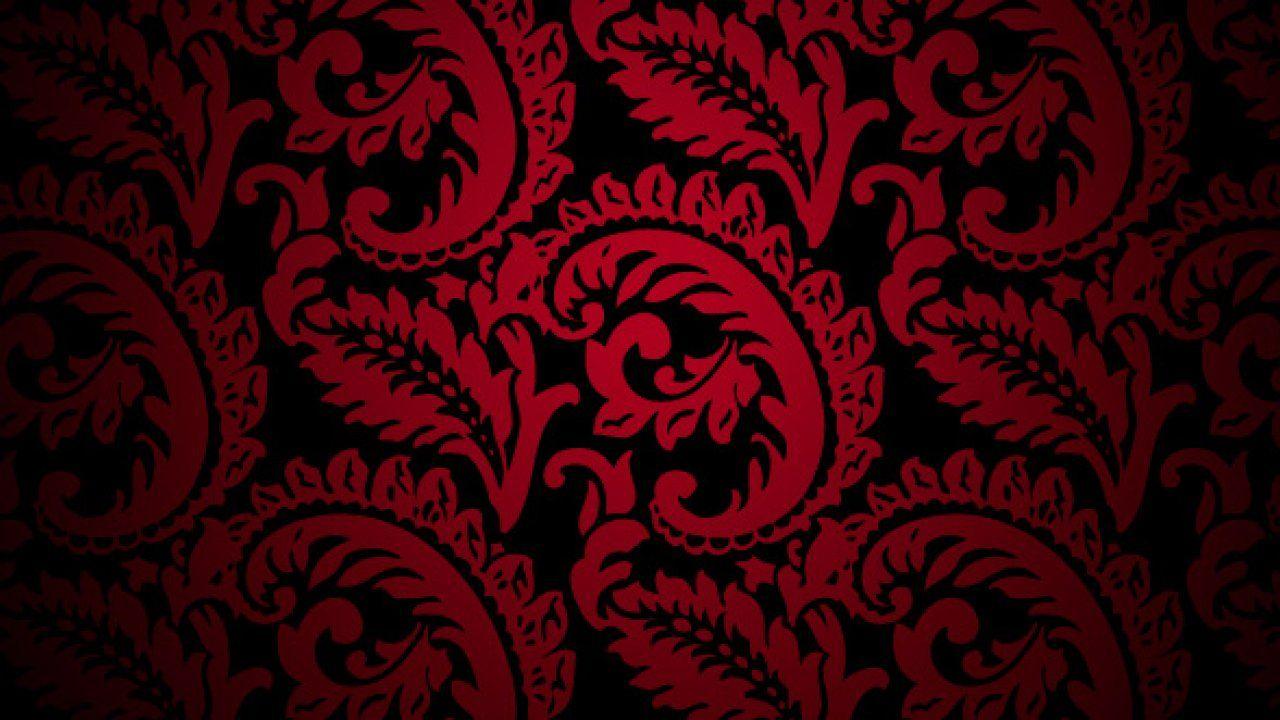 Peacocks  Flowers Wallpaper for Walls  Victorian Peacocks on Red