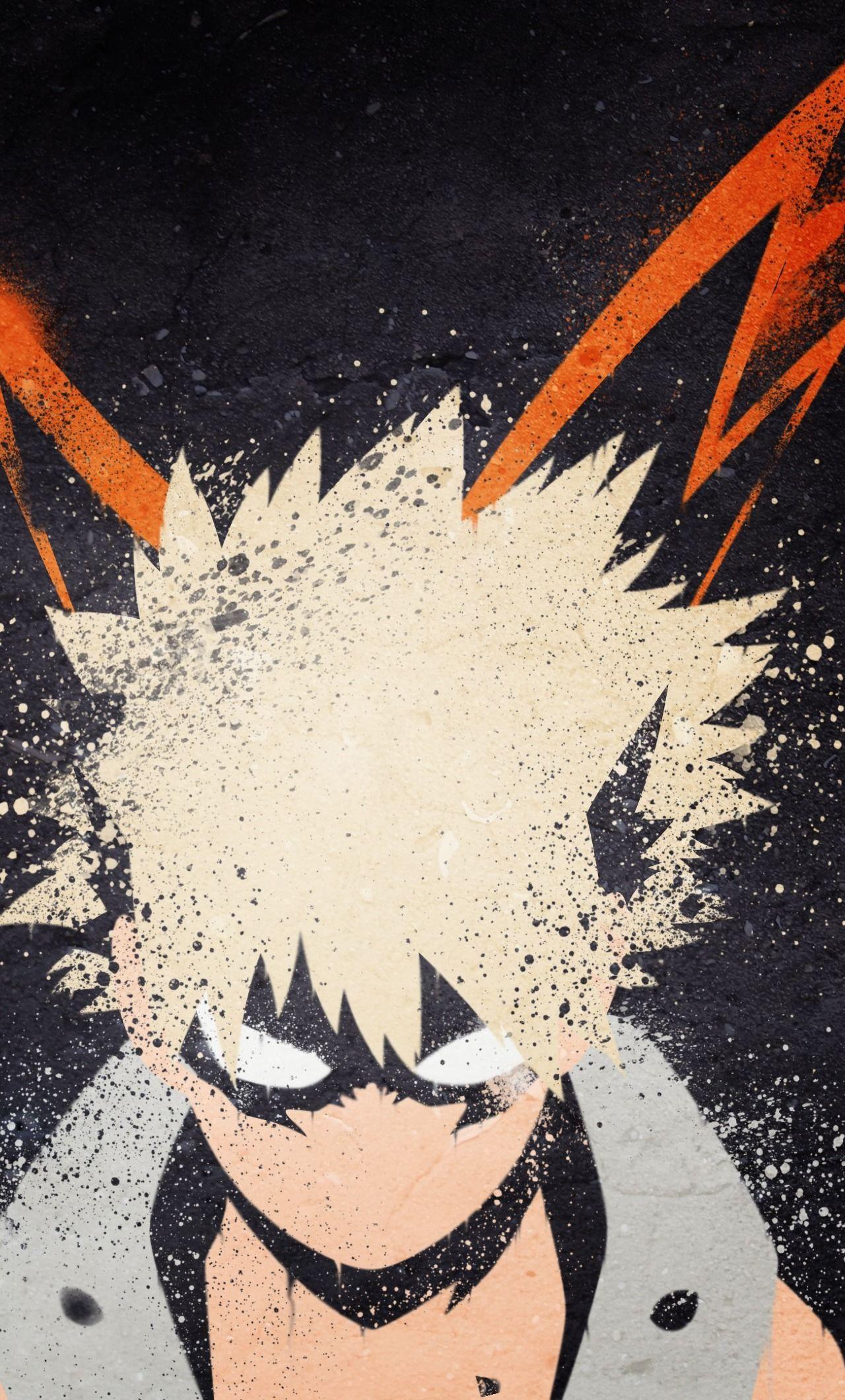 1280x2120 My Hero Academia Katsuki Bakugou Art iPhone 6 plus