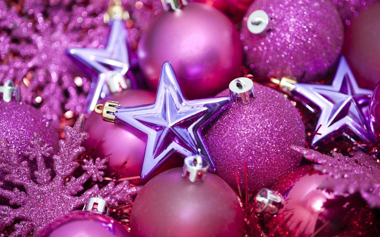 1440x900 Pink Chrome HD Desktop Wallpaper « Firefox Wallpaper « Free Download Wallpaper Desktop. Pink christmas ornaments, Pink christmas, Glitter christmas