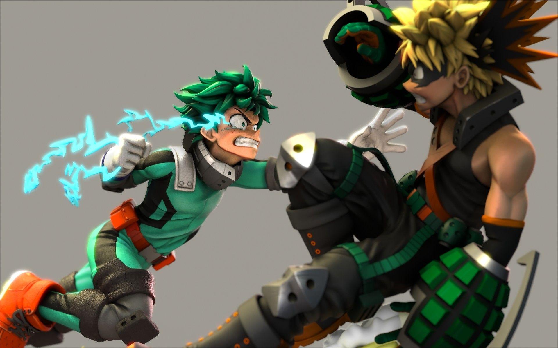 1920x1200 Deku Vs Kacchan! Boku no Hero Academia, Ranger