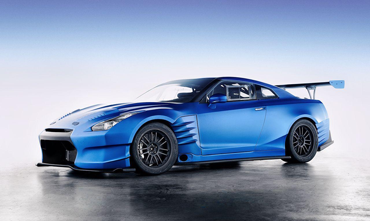 1280x766 Image Nissan Gt R R35 Light Blue Side Automobile