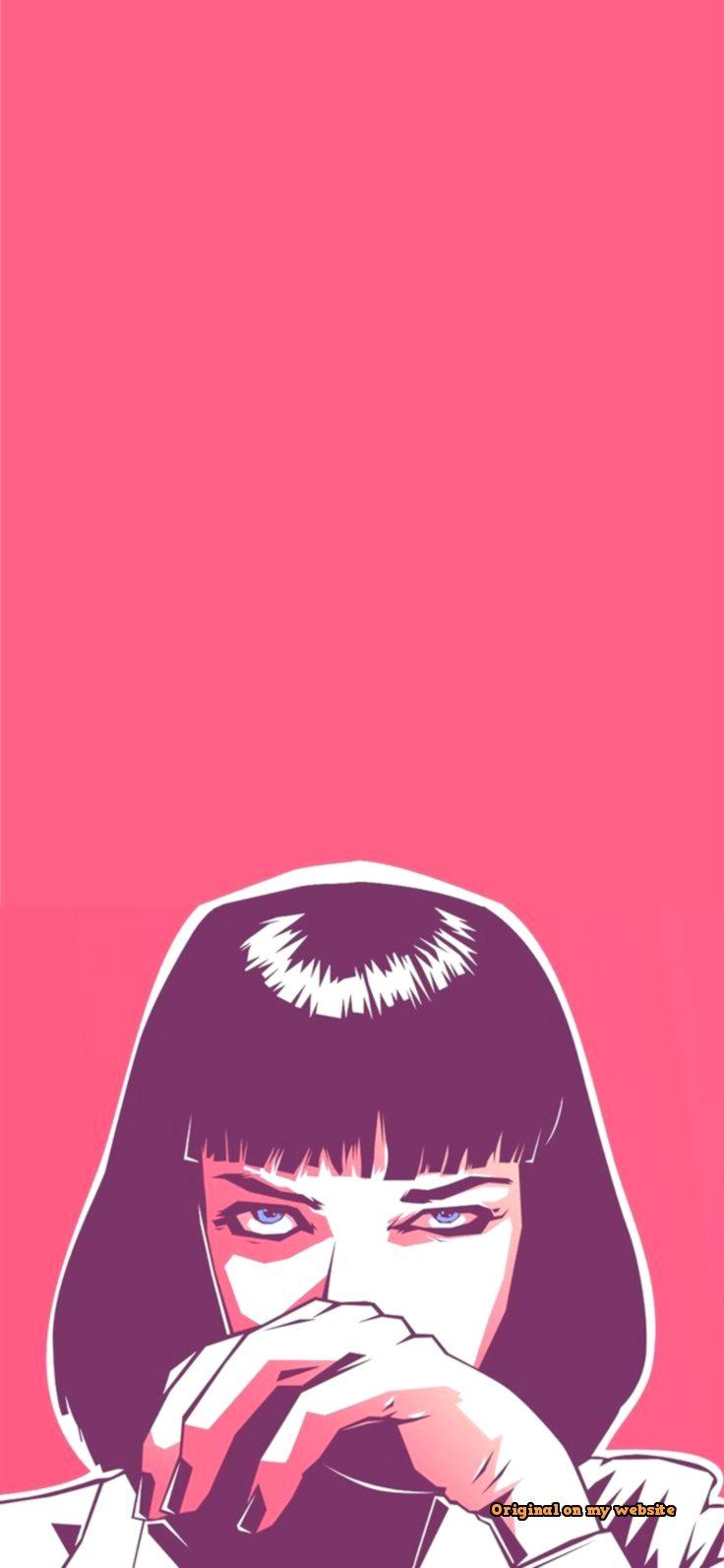Mia Wallace Pulp Fiction Movie Artwork Resolution  iPhone Wallpapers  Free Download
